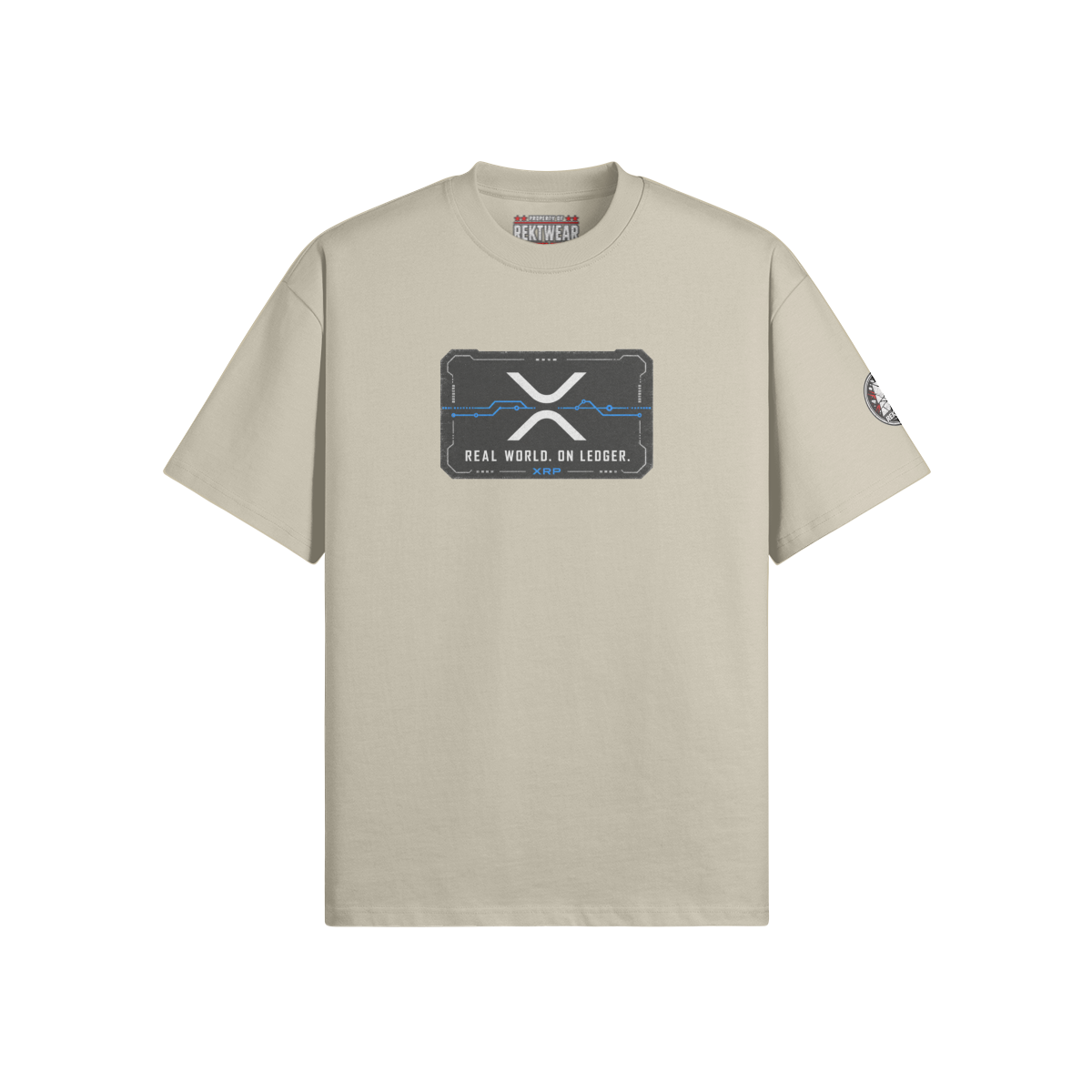 T4 Holder Series Tee — Value in Motion: XRP Ronin | T4 425GSM Oversized | REKTWEAR