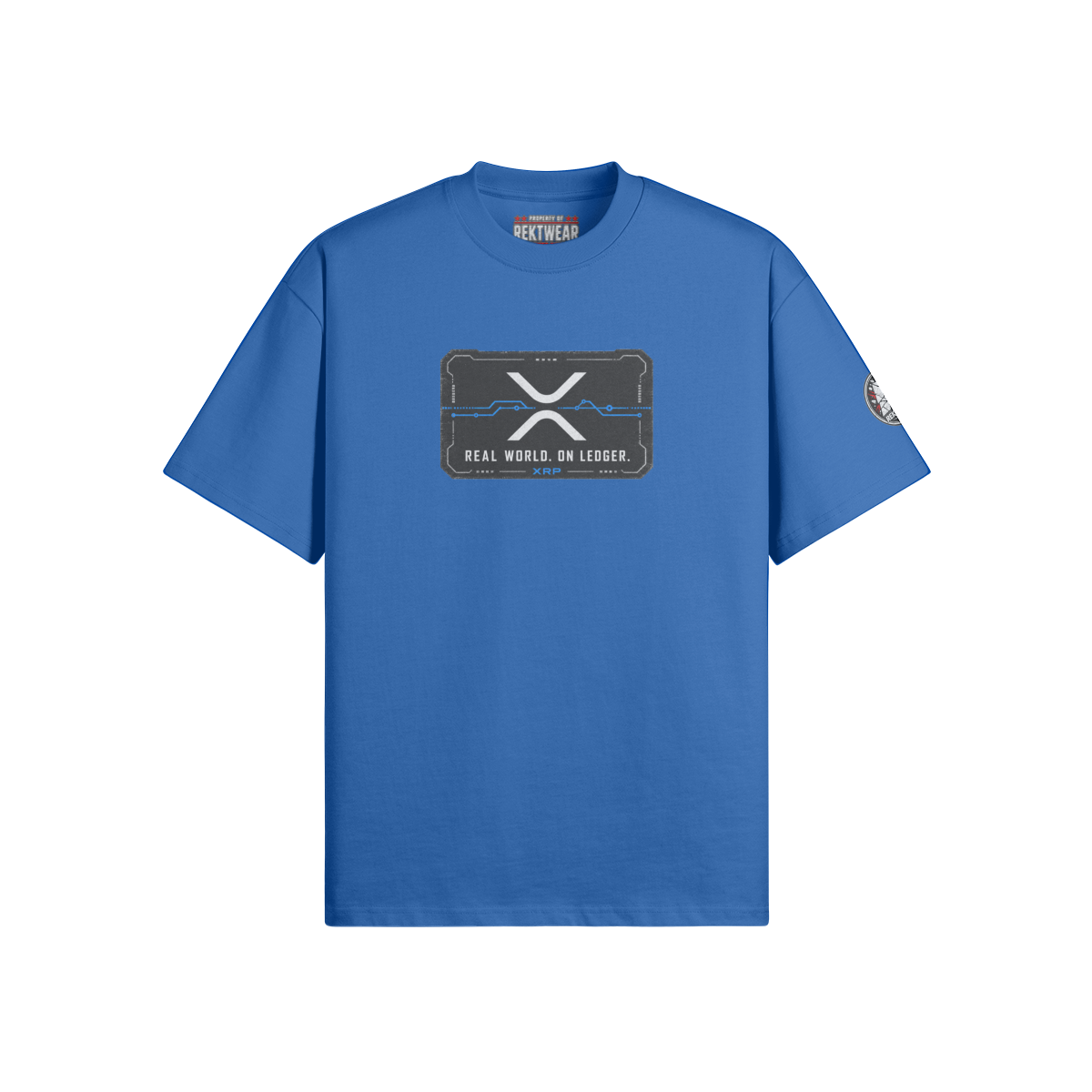 T4 Holder Series Tee — Value in Motion: XRP Ronin | T4 425GSM Oversized | REKTWEAR