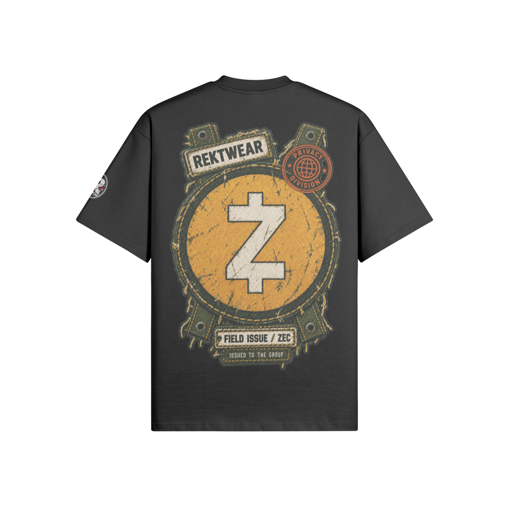 T4 Holder Series Tee — Privacy Division: Field Issue ZEC | T4 425GSM Oversized | REKTWEAR — product image 4