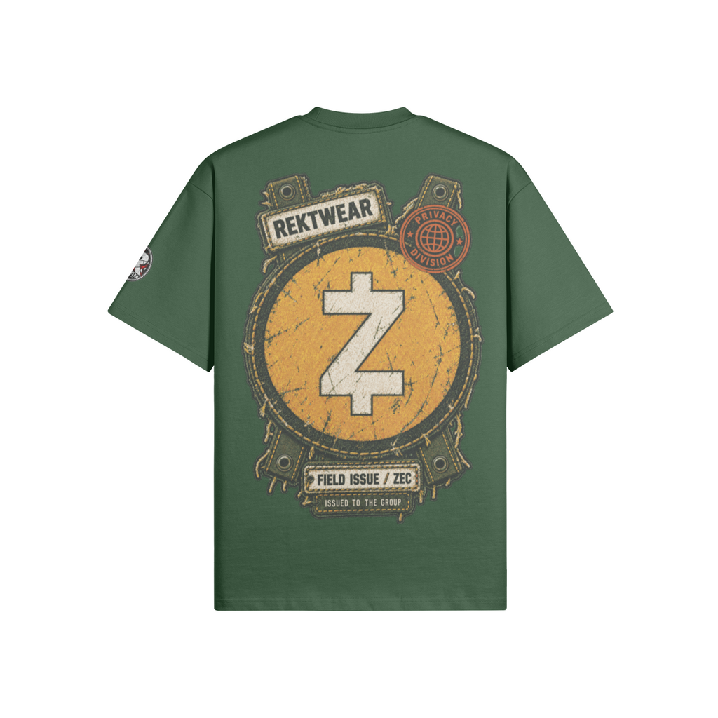 T4 Holder Series Tee — Privacy Division: Field Issue ZEC | T4 425GSM Oversized | REKTWEAR — product image 5