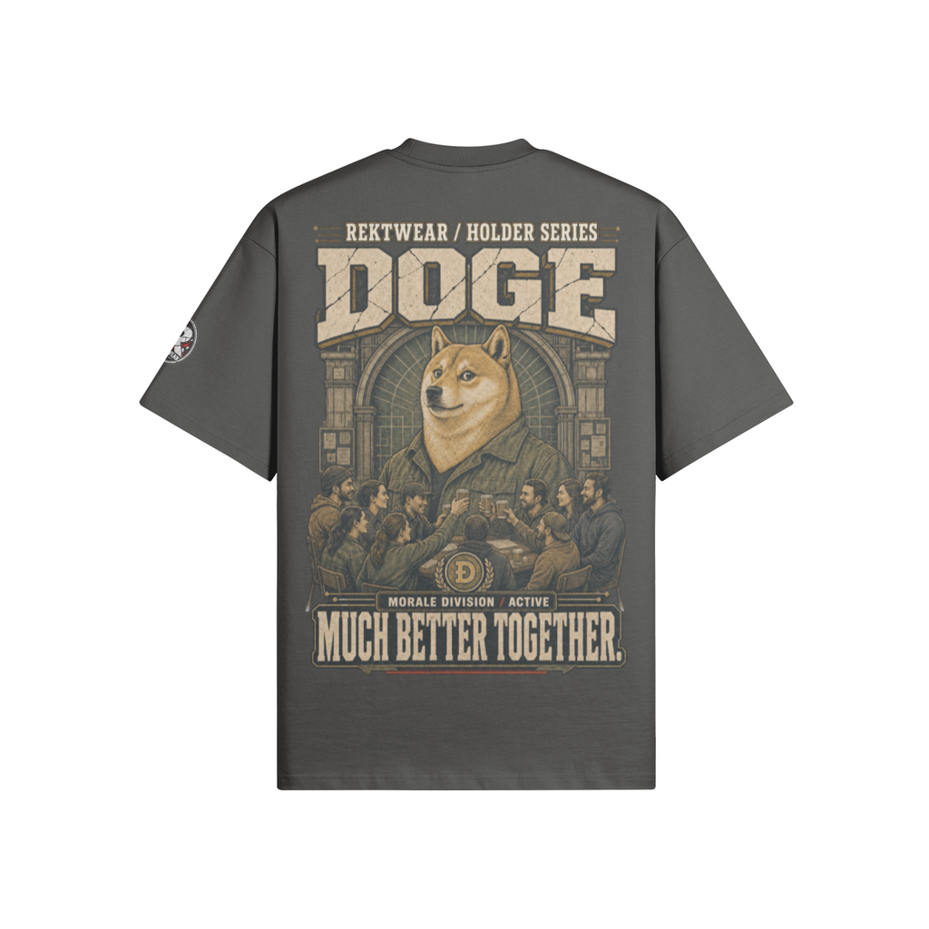 T4 Holder Series Tee — Morale Division: Much Better Together DOGE | T4 425GSM Oversized | REKTWEAR — product image 5