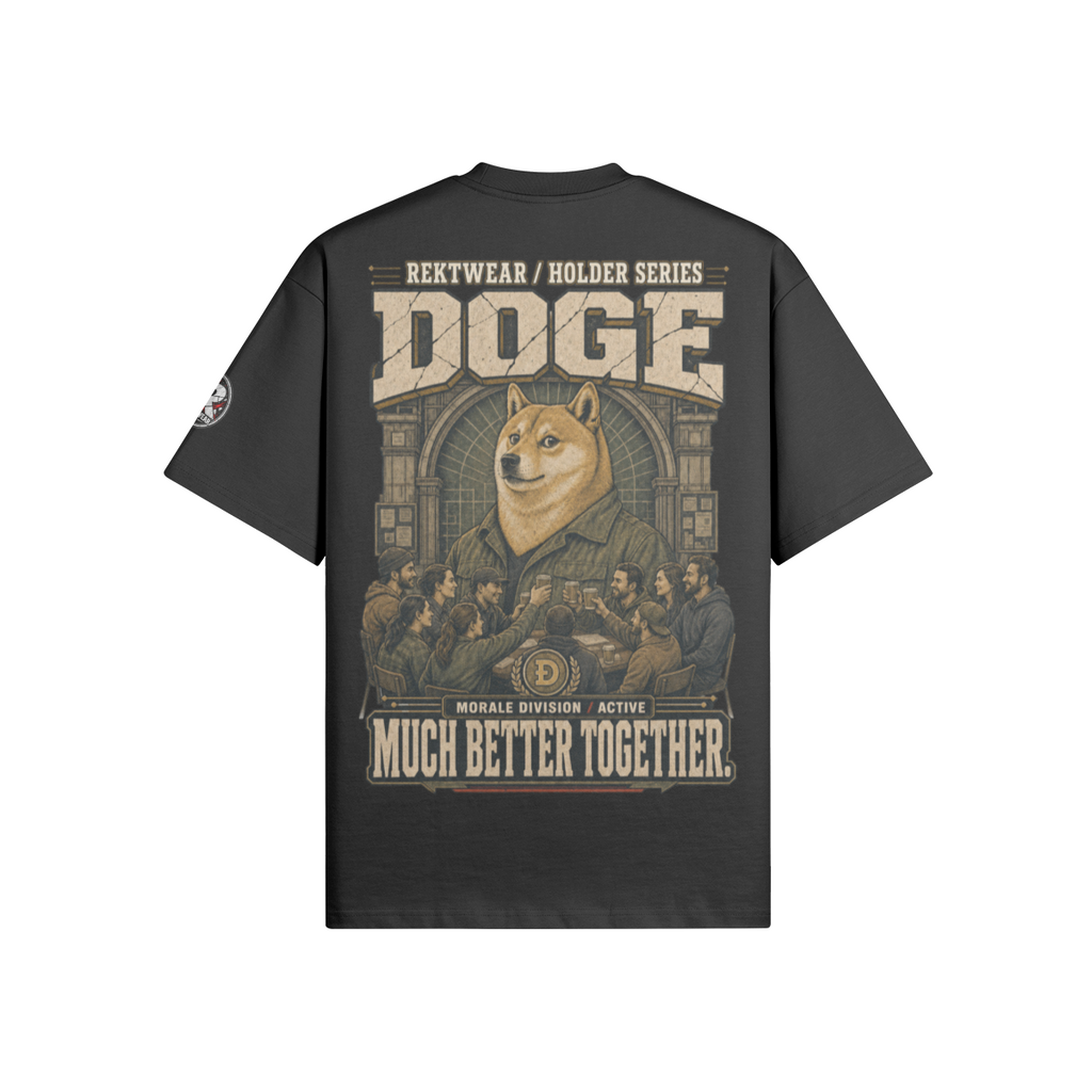 T4 Holder Series Tee — Morale Division: Much Better Together DOGE | T4 425GSM Oversized | REKTWEAR — product image 4
