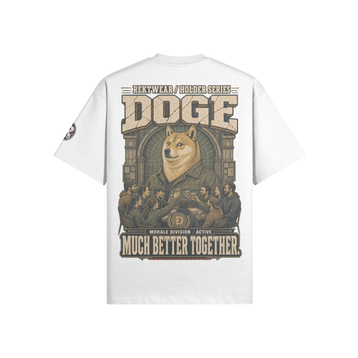 T4 Holder Series Tee — Morale Division: Much Better Together DOGE | T4 425GSM Oversized | REKTWEAR