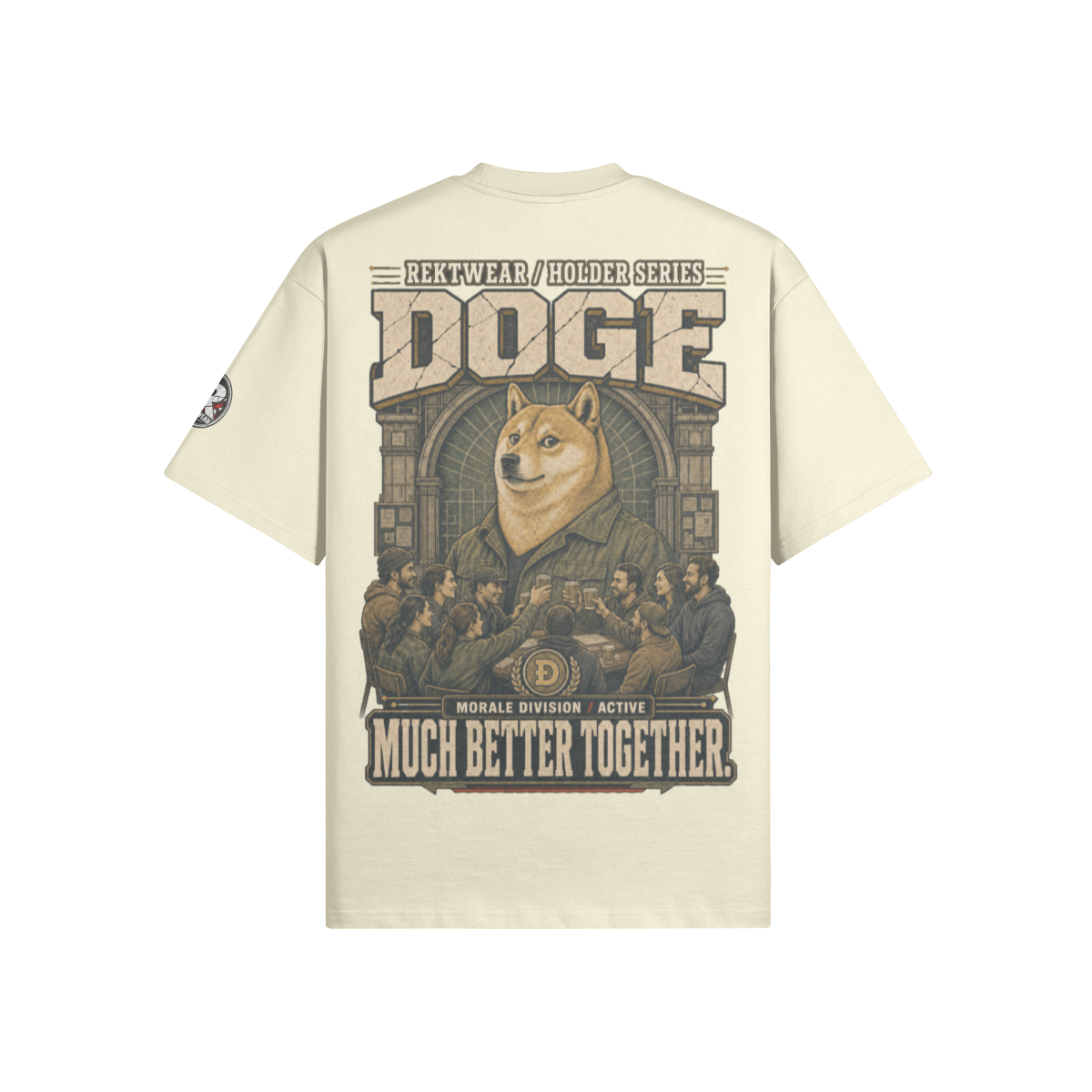 T4 Holder Series Tee — Morale Division: Much Better Together DOGE | T4 425GSM Oversized | REKTWEAR