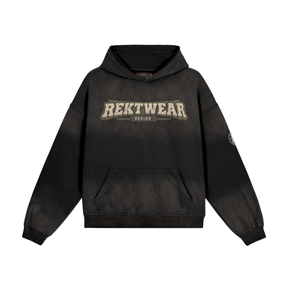 T4 Holder Series Hoodie — DOGE Morale Division: Much Better Together | H3 440GSM Sun-Faded Oversized | REKTWEAR