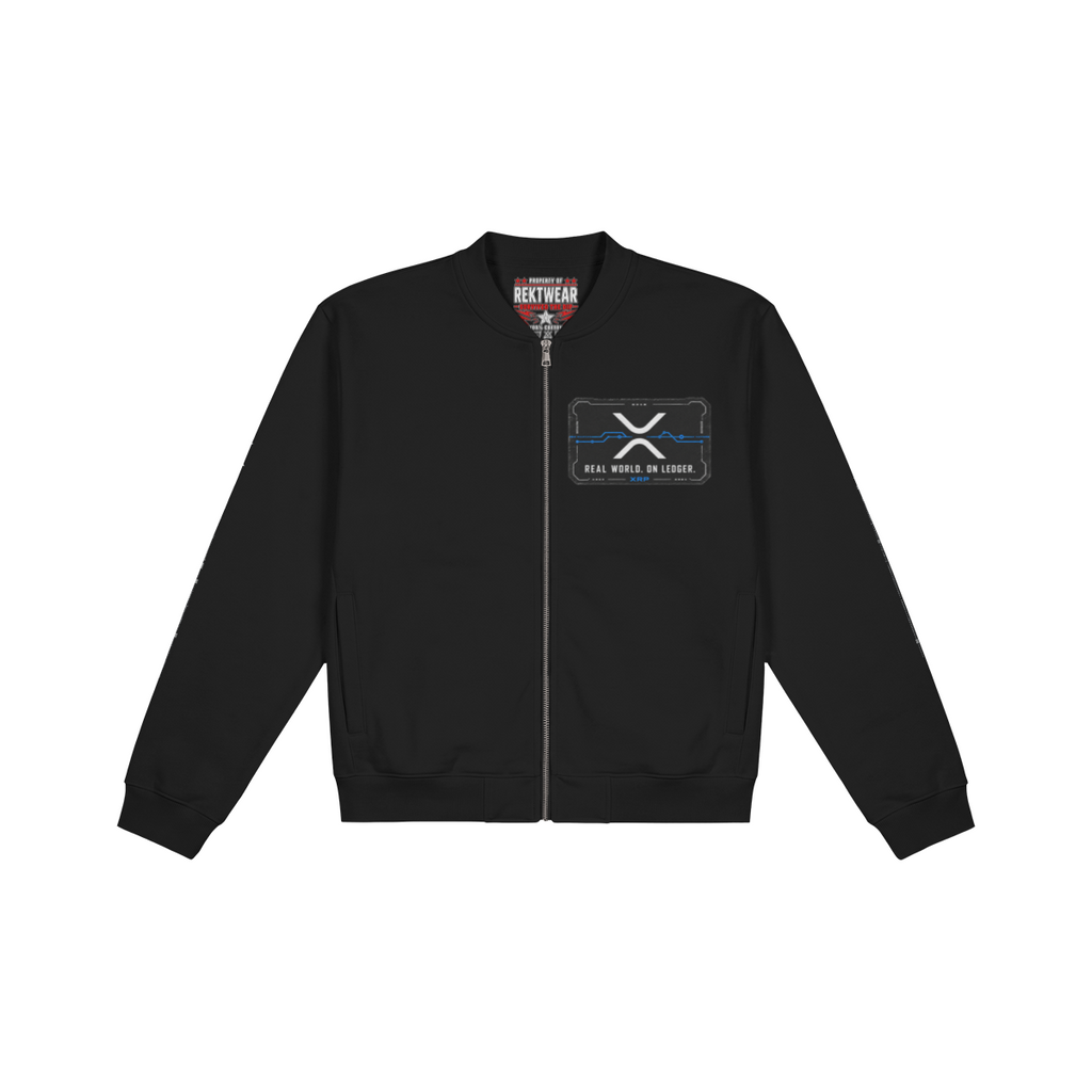 J3 Holder Series Jacket — XRP Ronin: Value in Motion | 400GSM Brushed Fleece | REKTWEAR — product image 5