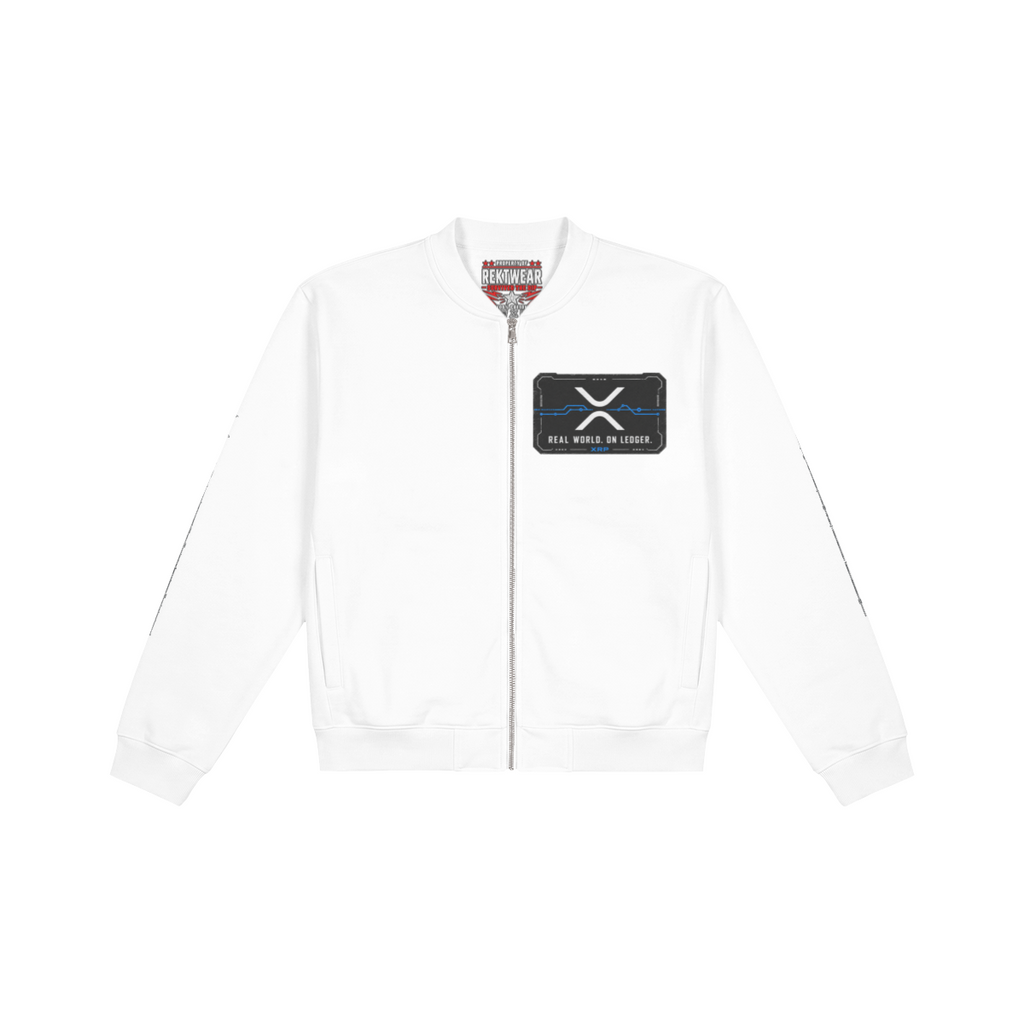 J3 Holder Series Jacket — XRP Ronin: Value in Motion | 400GSM Brushed Fleece | REKTWEAR — product image 6