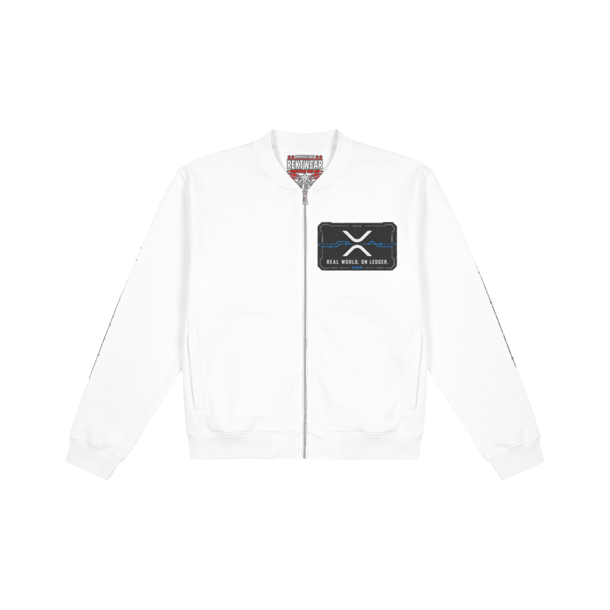 J3 Holder Series Jacket — XRP Ronin: Value in Motion | 400GSM Brushed Fleece | REKTWEAR