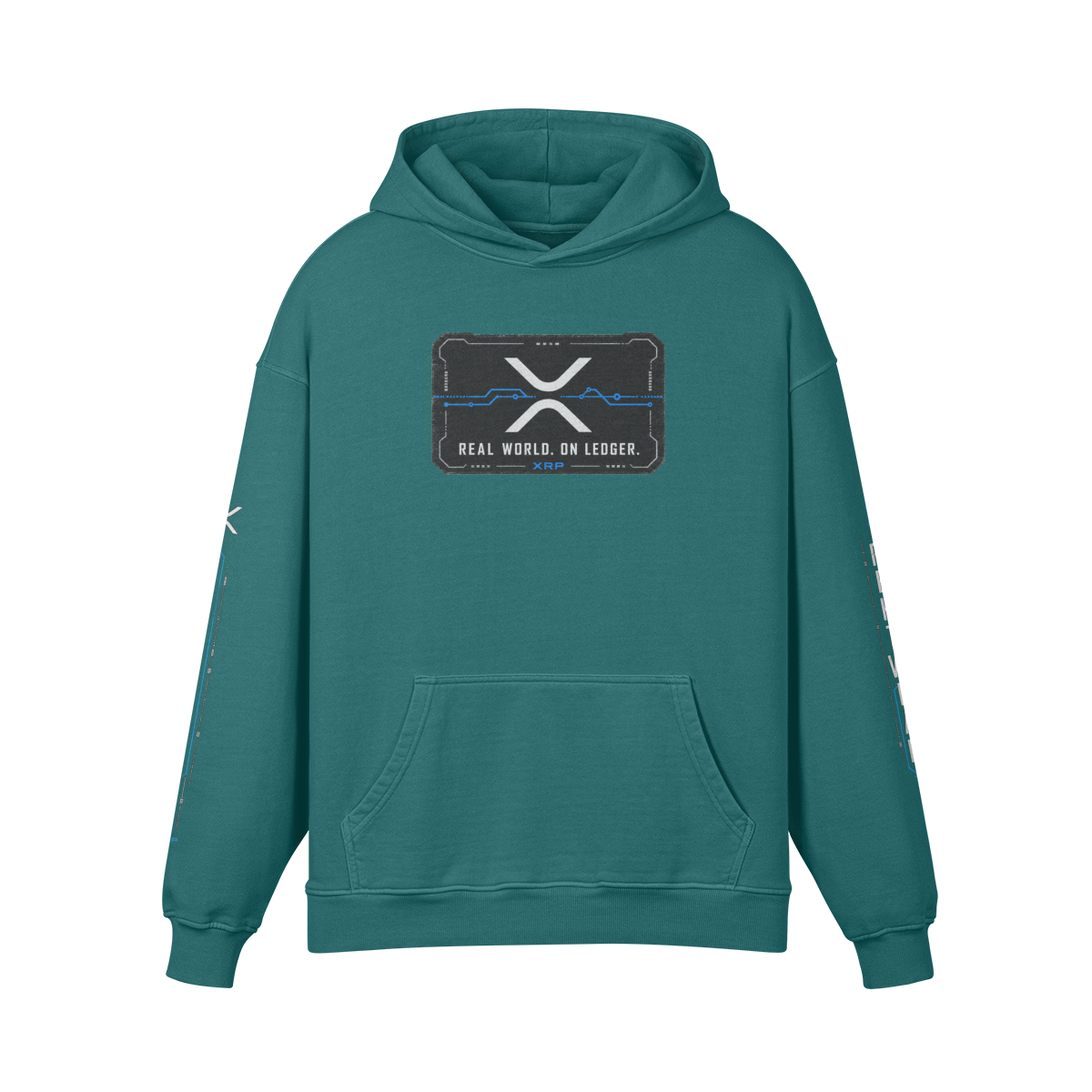 T4 Holder Series Hoodie — Value in Motion: XRP Ronin | H3 440GSM Retro Oversized | REKTWEAR