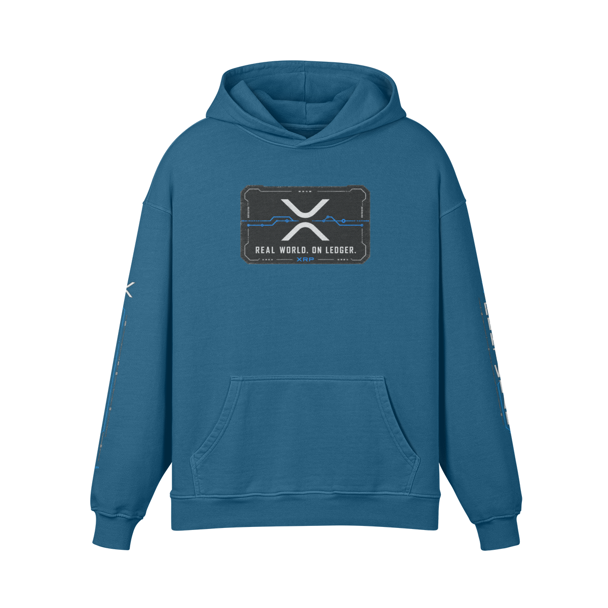 T4 Holder Series Hoodie — Value in Motion: XRP Ronin | H3 440GSM Retro Oversized | REKTWEAR