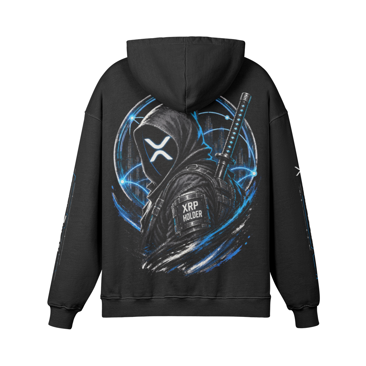 T4 Holder Series Hoodie — Value in Motion: XRP Ronin | H3 440GSM Retro Oversized | REKTWEAR