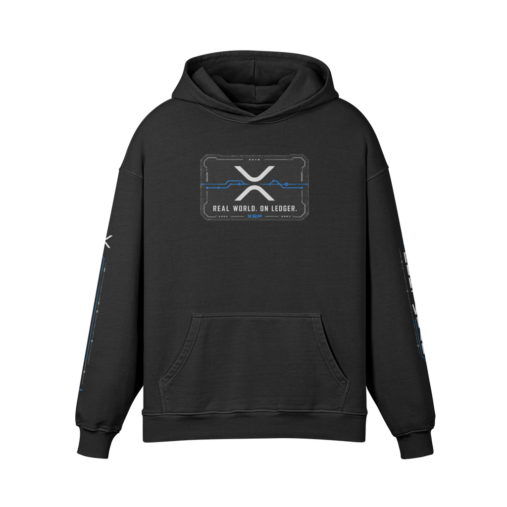 T4 Holder Series Hoodie — Value in Motion: XRP Ronin | H3 440GSM Retro Oversized | REKTWEAR — product image 6