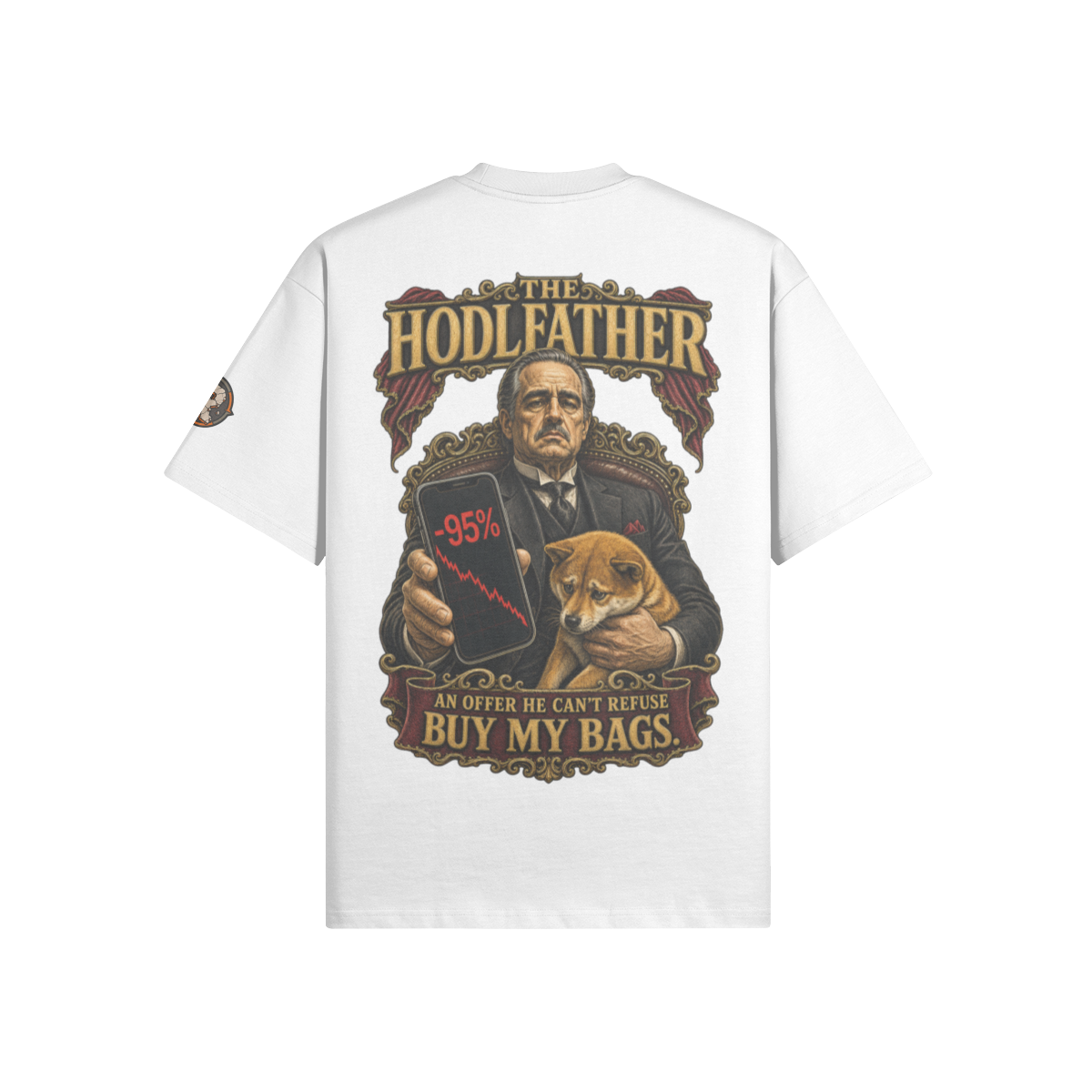 The Ultra Tee — The HODLfather | 425GSM Oversized | REKTWEAR