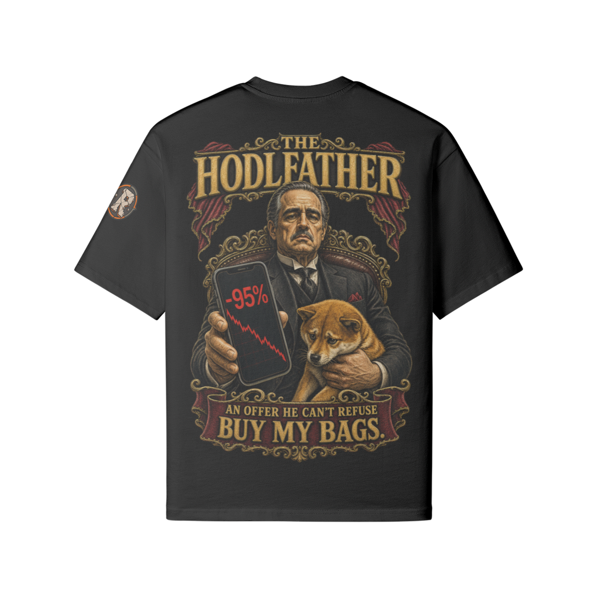 The Heavy Tee — The HODLFather | 240GSM Boxy | REKTWEAR