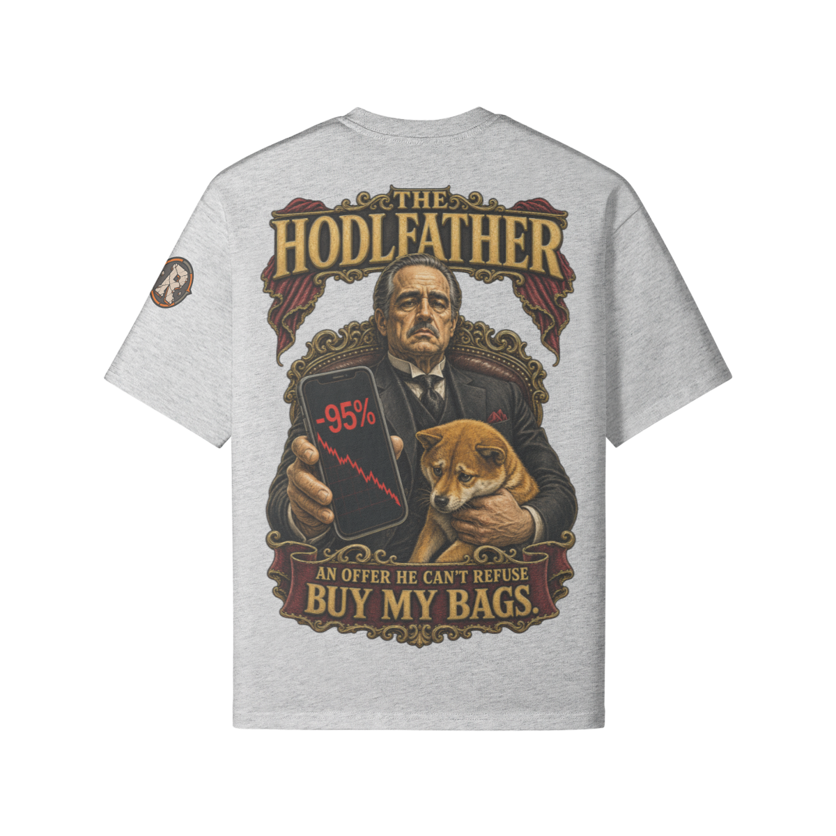 The Heavy Tee — The HODLFather | 240GSM Boxy | REKTWEAR
