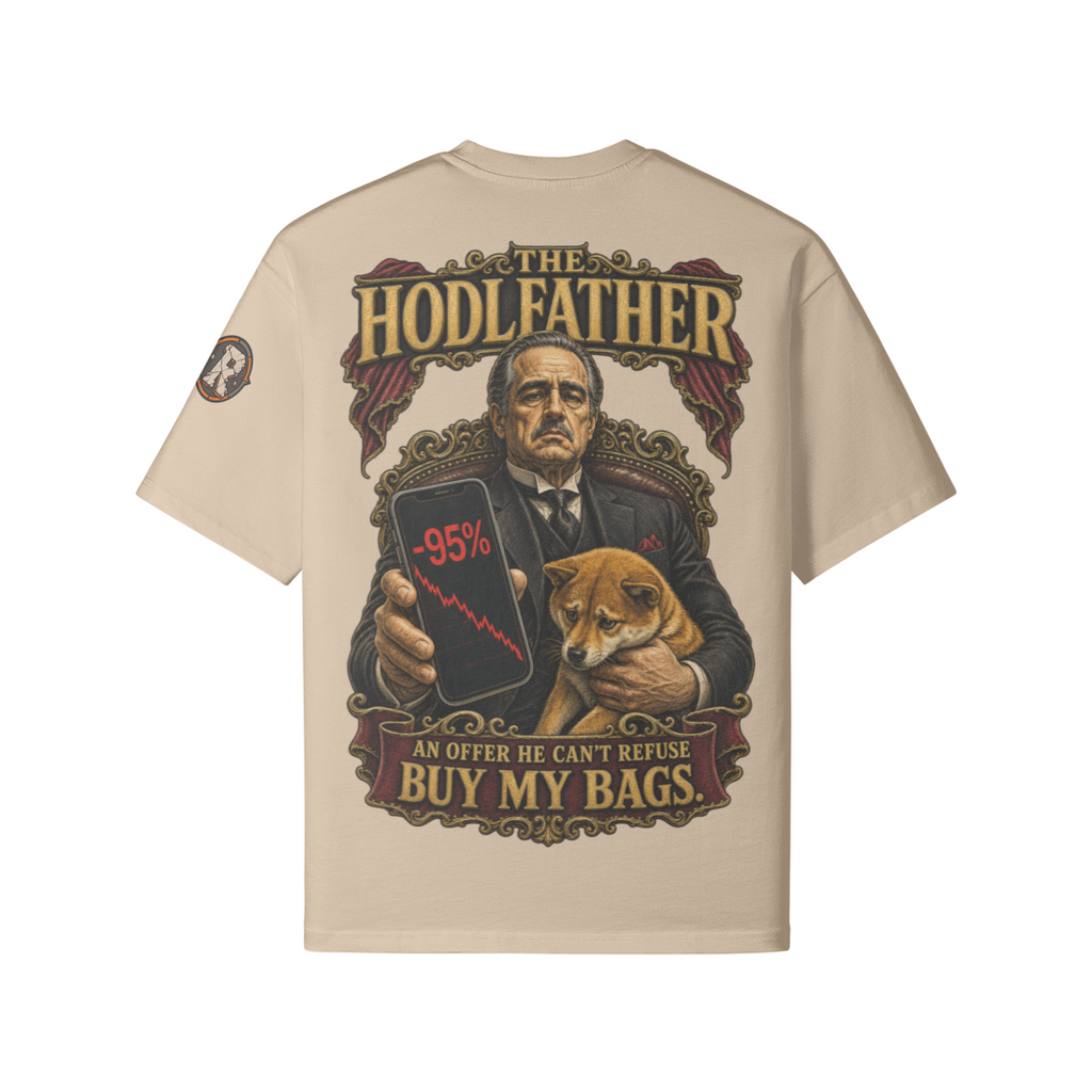 The Heavy Tee — The HODLFather | 240GSM Boxy | REKTWEAR — product image 6