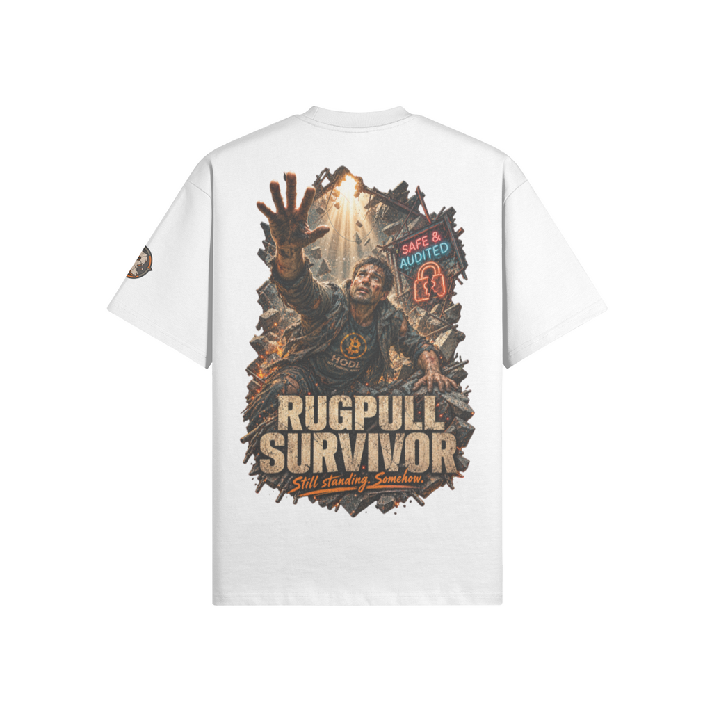 The Ultra Tee — Rugpull Survivor | 425GSM Oversized | REKTWEAR — product image 1