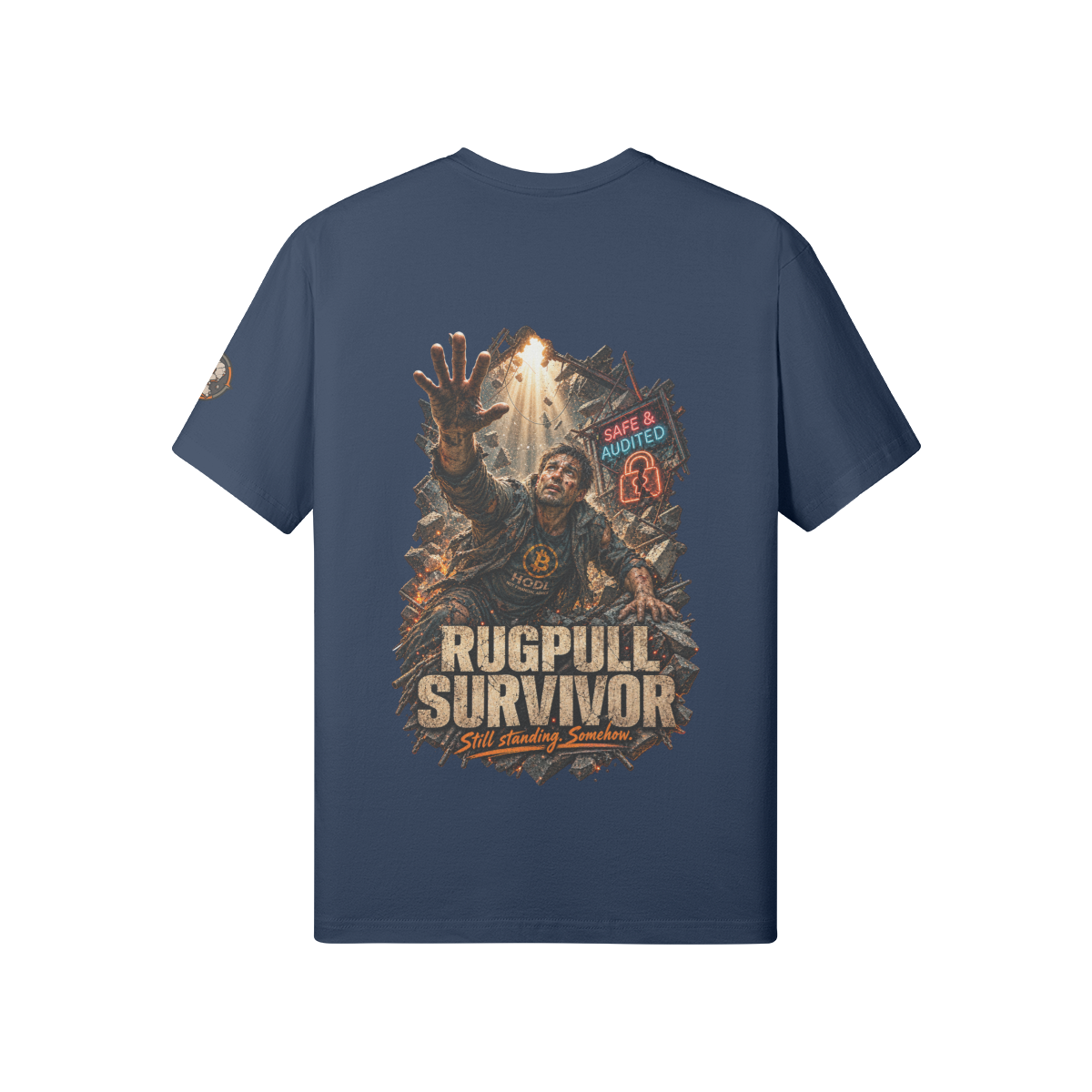 The Standard Tee — Rugpull Survivor | 180GSM Classic Fit | REKTWEAR