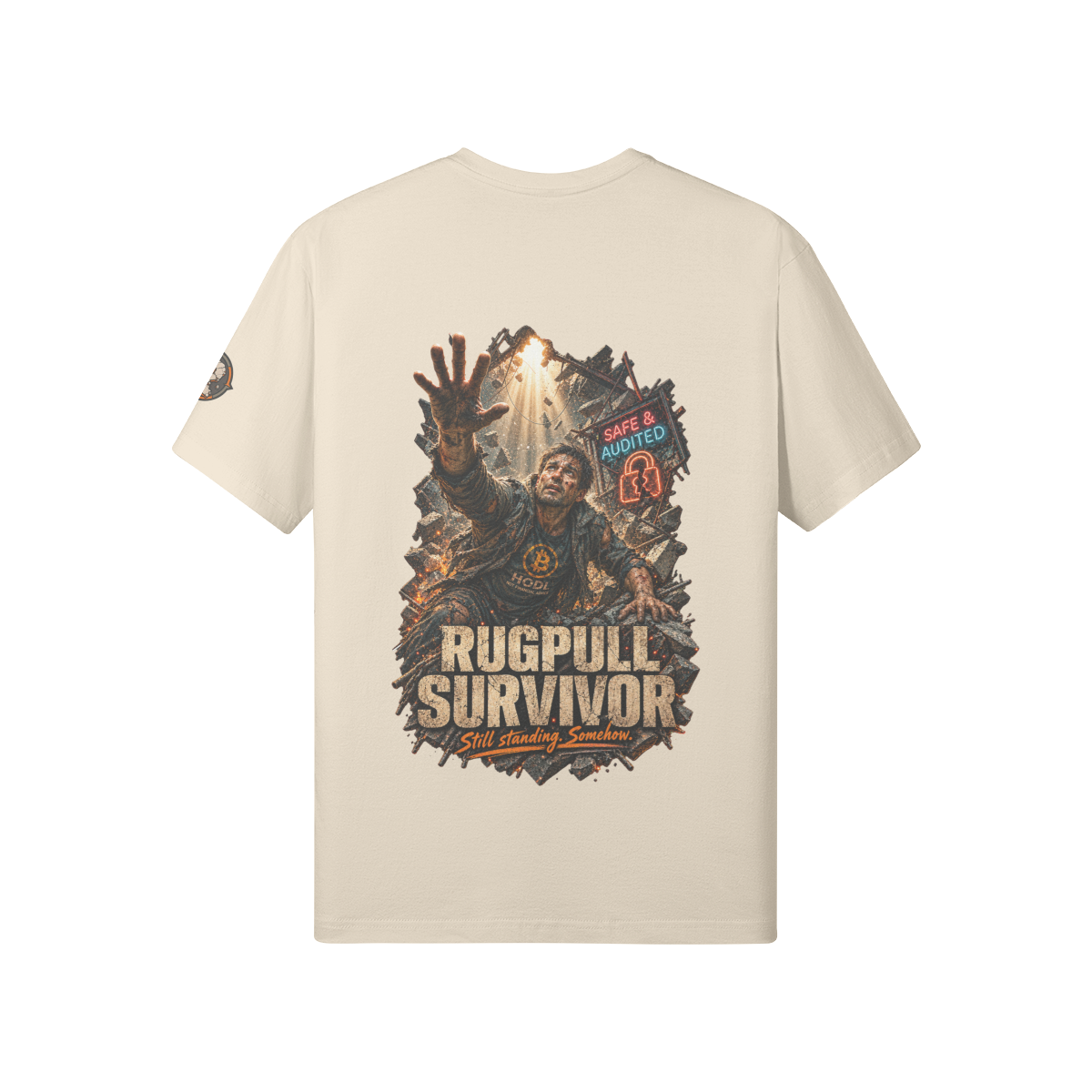 The Standard Tee — Rugpull Survivor | 180GSM Classic Fit | REKTWEAR
