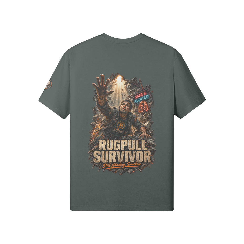 The Standard Tee — Rugpull Survivor | 180GSM Classic Fit | REKTWEAR — product image 9