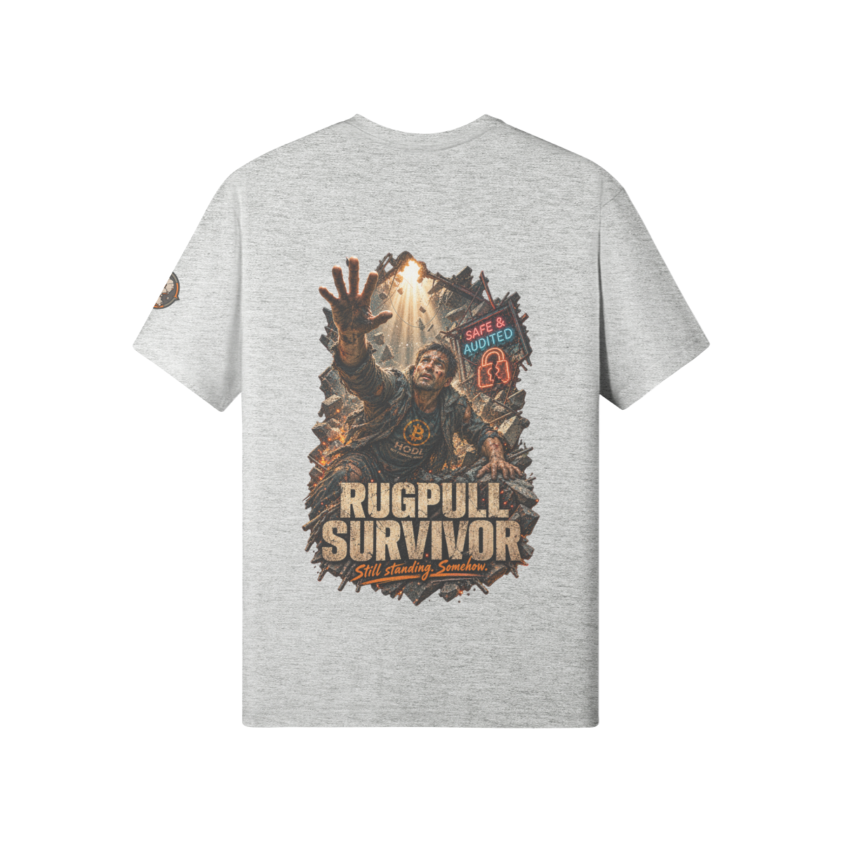 The Standard Tee — Rugpull Survivor | 180GSM Classic Fit | REKTWEAR