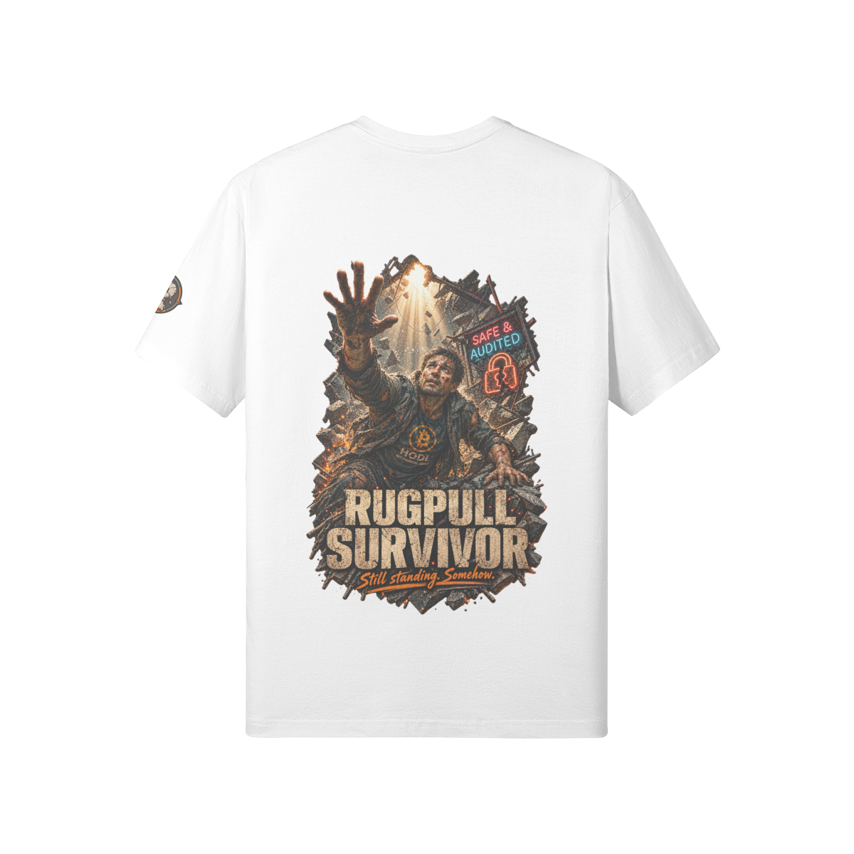 The Standard Tee — Rugpull Survivor | 180GSM Classic Fit | REKTWEAR