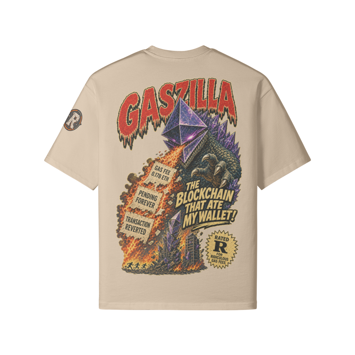 The Heavy Tee — GASZILLA | 240GSM Boxy | REKTWEAR