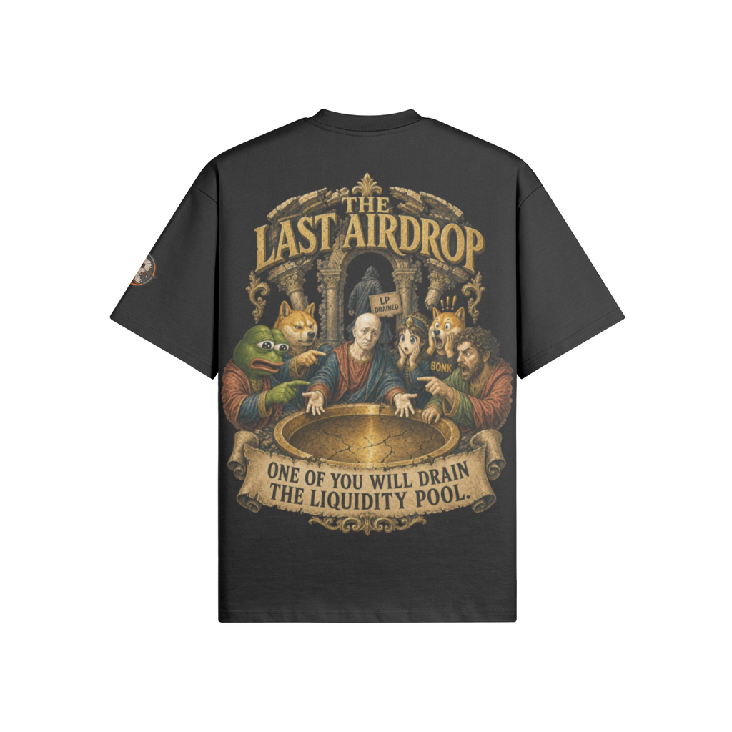 The Ultra Tee — The Last Airdrop | 425GSM Oversized | REKTWEAR — product image 5
