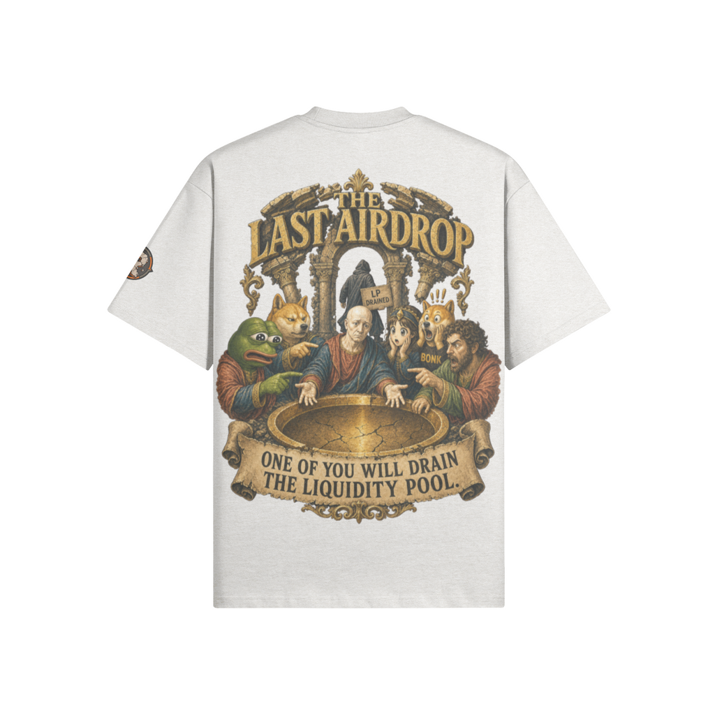 The Ultra Tee — The Last Airdrop | 425GSM Oversized | REKTWEAR — product image 11