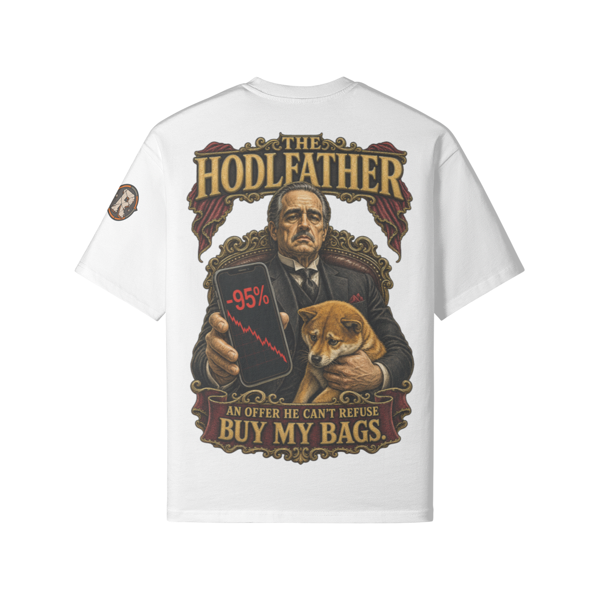 The Heavy Tee — The HODLFather | 240GSM Boxy | REKTWEAR