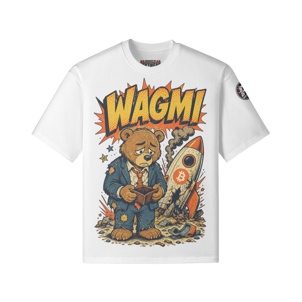 The Heavy Tee — WAGMI Bear | 240GSM Boxy | REKTWEAR — product image 1