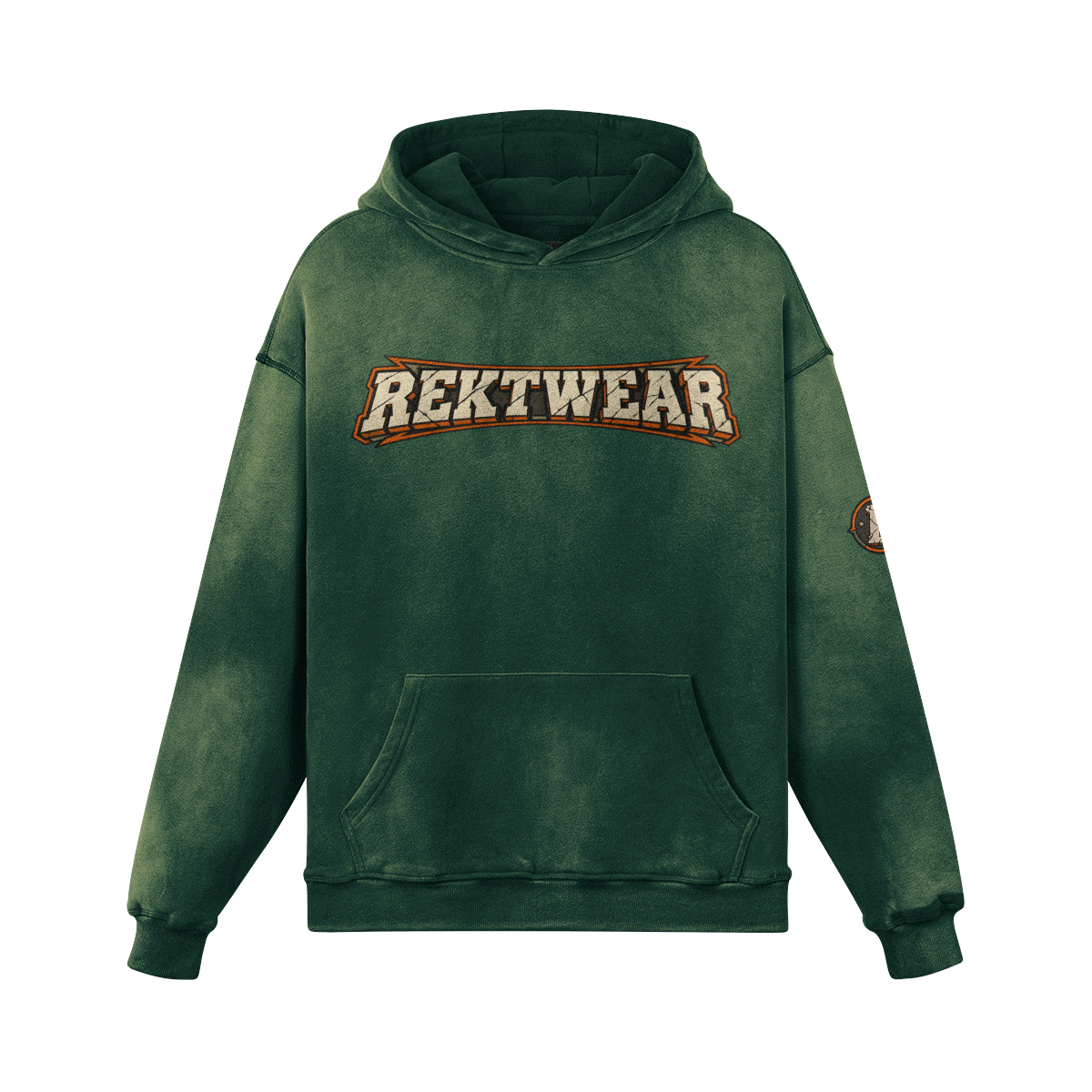 T3 Holder Series Hoodie — BTC Streetz: Crowned Conviction | H2 400GSM Washed Oversized | REKTWEAR