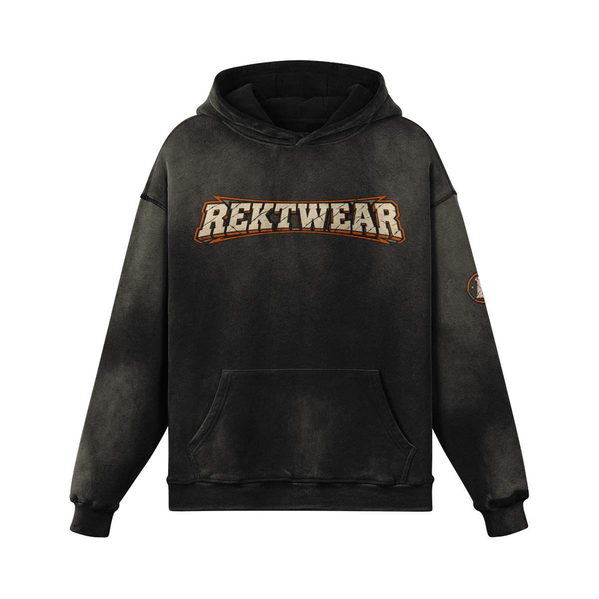 T3 Holder Series Hoodie — BTC Streetz: Crowned Conviction | H2 400GSM Washed Oversized | REKTWEAR