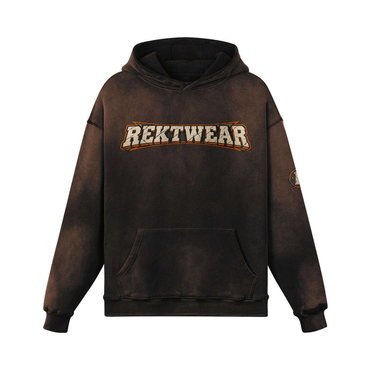 T3 Holder Series Hoodie — BTC Streetz: Crowned Conviction | H2 400GSM Washed Oversized | REKTWEAR