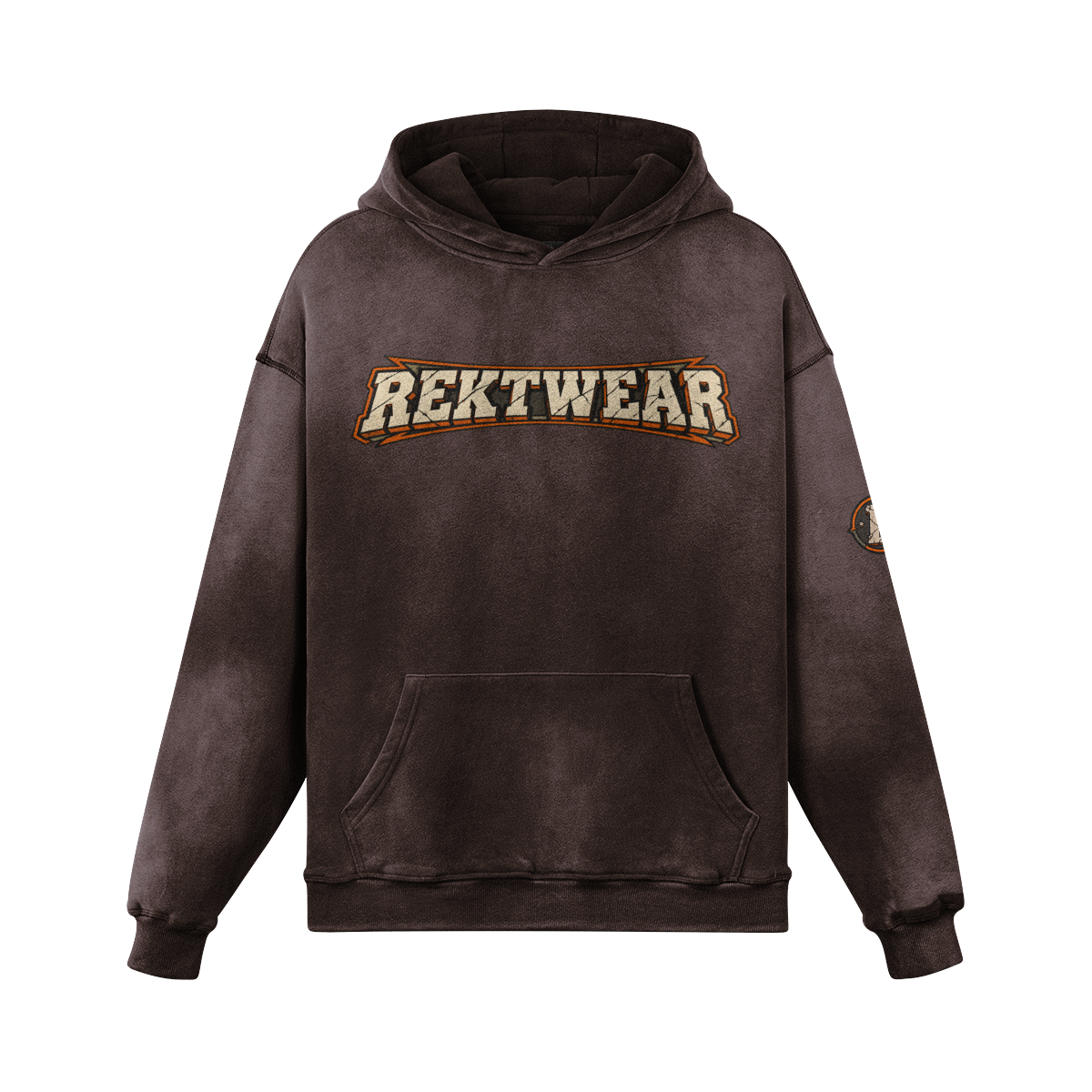 T3 Holder Series Hoodie — BTC Streetz: Crowned Conviction | H2 400GSM Washed Oversized | REKTWEAR