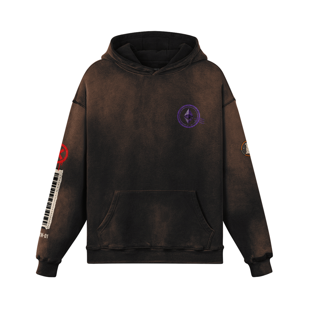 T4 | THE ULTRA — Transaction Failed. Fee Collected. ETH Sun-Faded Hoodie | H3 440GSM Oversized | REKTWEAR — product image 9
