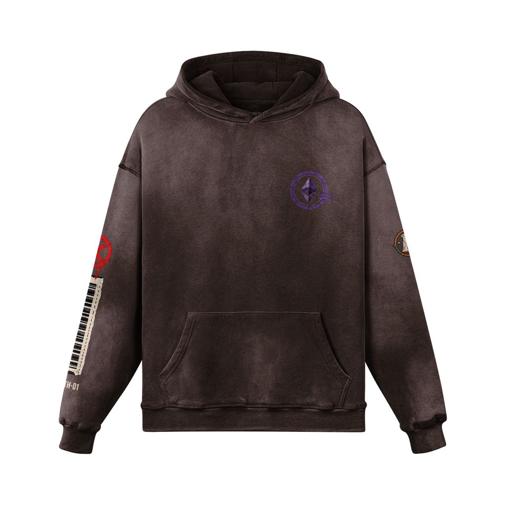 T4 | THE ULTRA — Transaction Failed. Fee Collected. ETH Sun-Faded Hoodie | H3 440GSM Oversized | REKTWEAR — product image 7