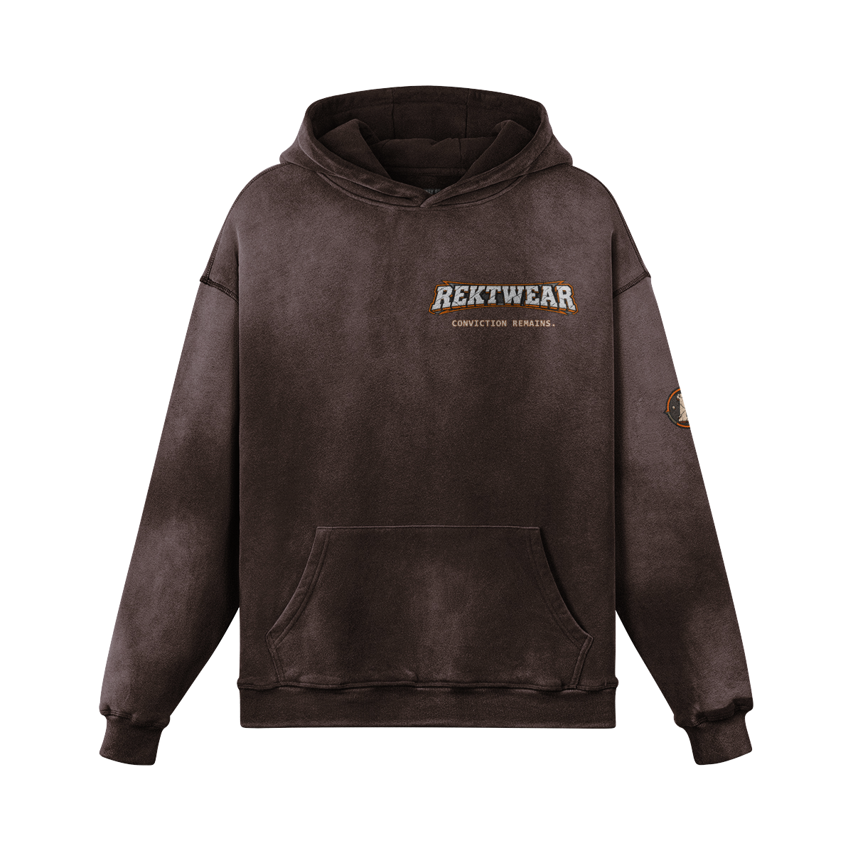T3 Holder Series Hoodie — PermaBULL: Conviction Remains BTC | H2 400GSM Sun-Faded Oversized/Tapered | REKTWEAR