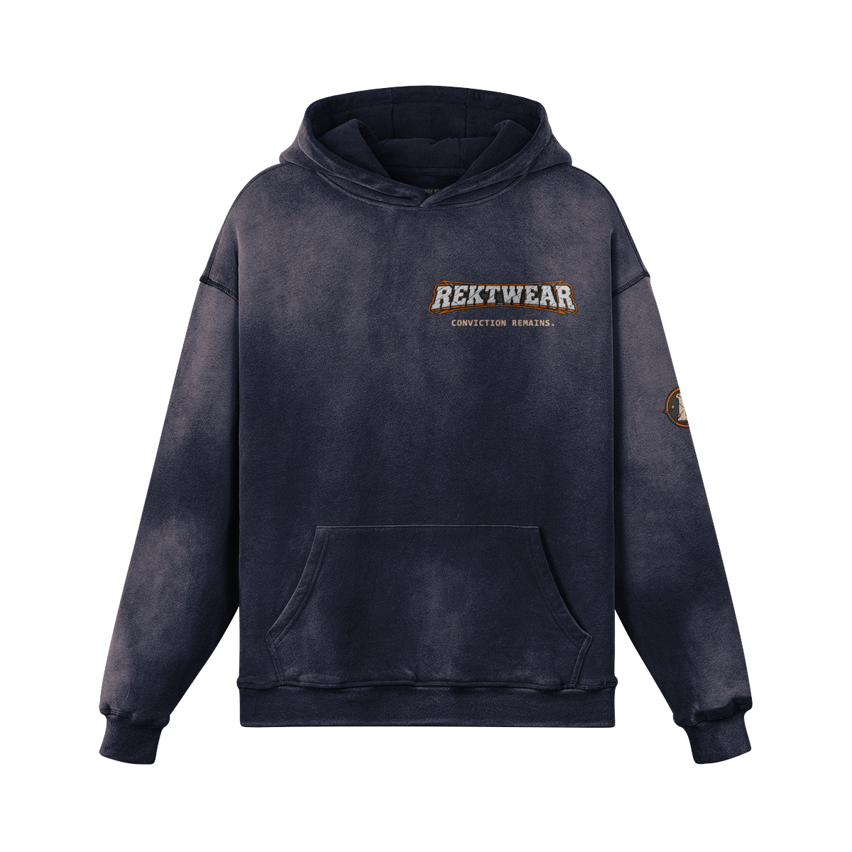 T3 Holder Series Hoodie — PermaBULL: Conviction Remains BTC | H2 400GSM Sun-Faded Oversized/Tapered | REKTWEAR