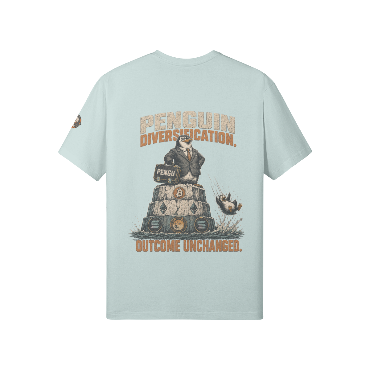 T1 | THE STANDARD Tee — Penguin Diversification | 180GSM Classic Fit | REKTWEAR