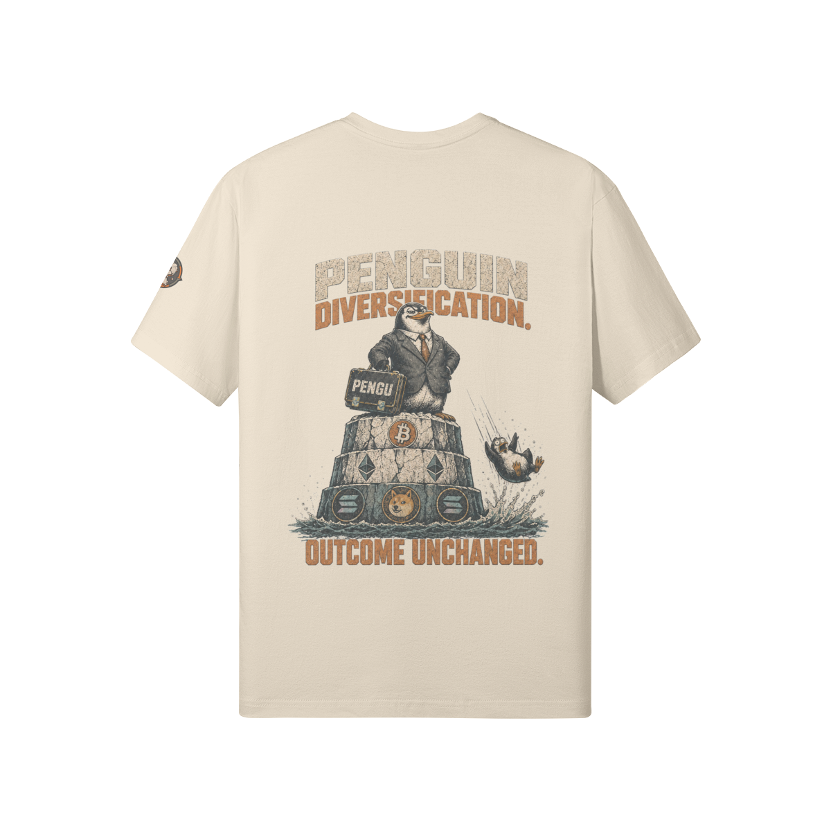 T1 | THE STANDARD Tee — Penguin Diversification | 180GSM Classic Fit | REKTWEAR