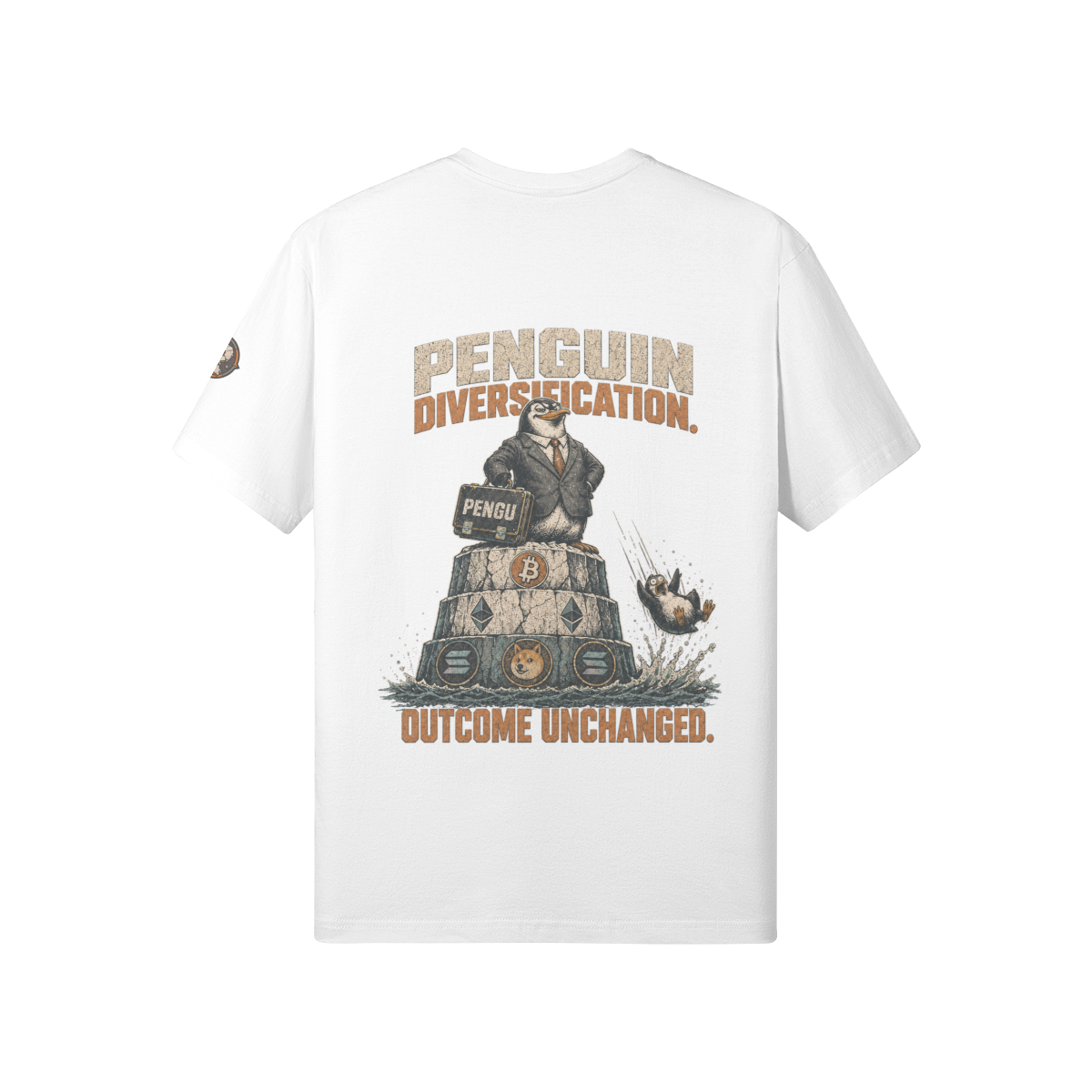 T1 | THE STANDARD Tee — Penguin Diversification | 180GSM Classic Fit | REKTWEAR