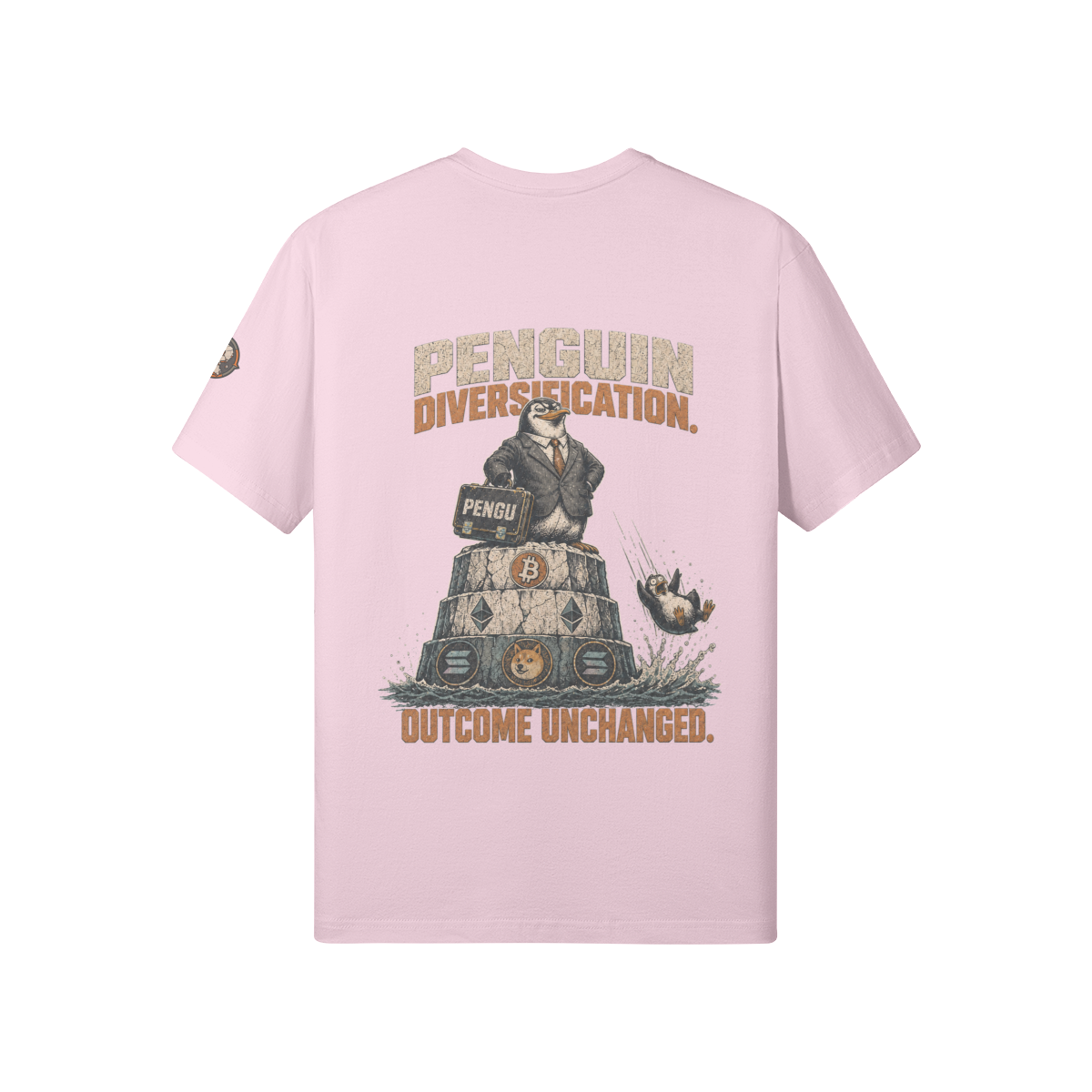 T1 | THE STANDARD Tee — Penguin Diversification | 180GSM Classic Fit | REKTWEAR