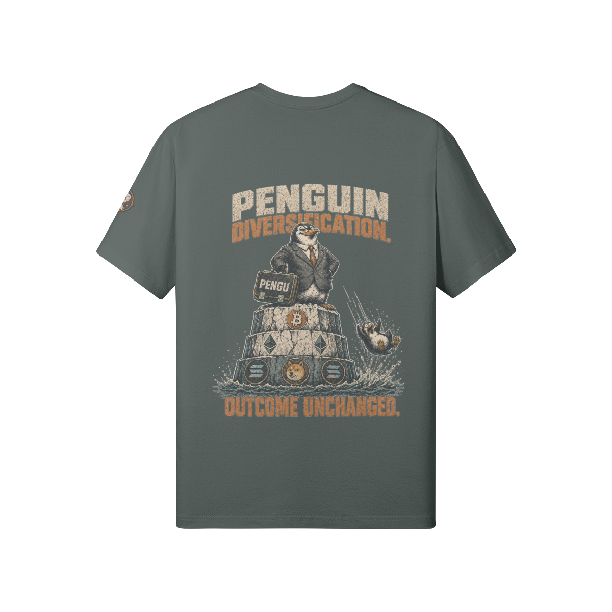 T1 | THE STANDARD Tee — Penguin Diversification | 180GSM Classic Fit | REKTWEAR