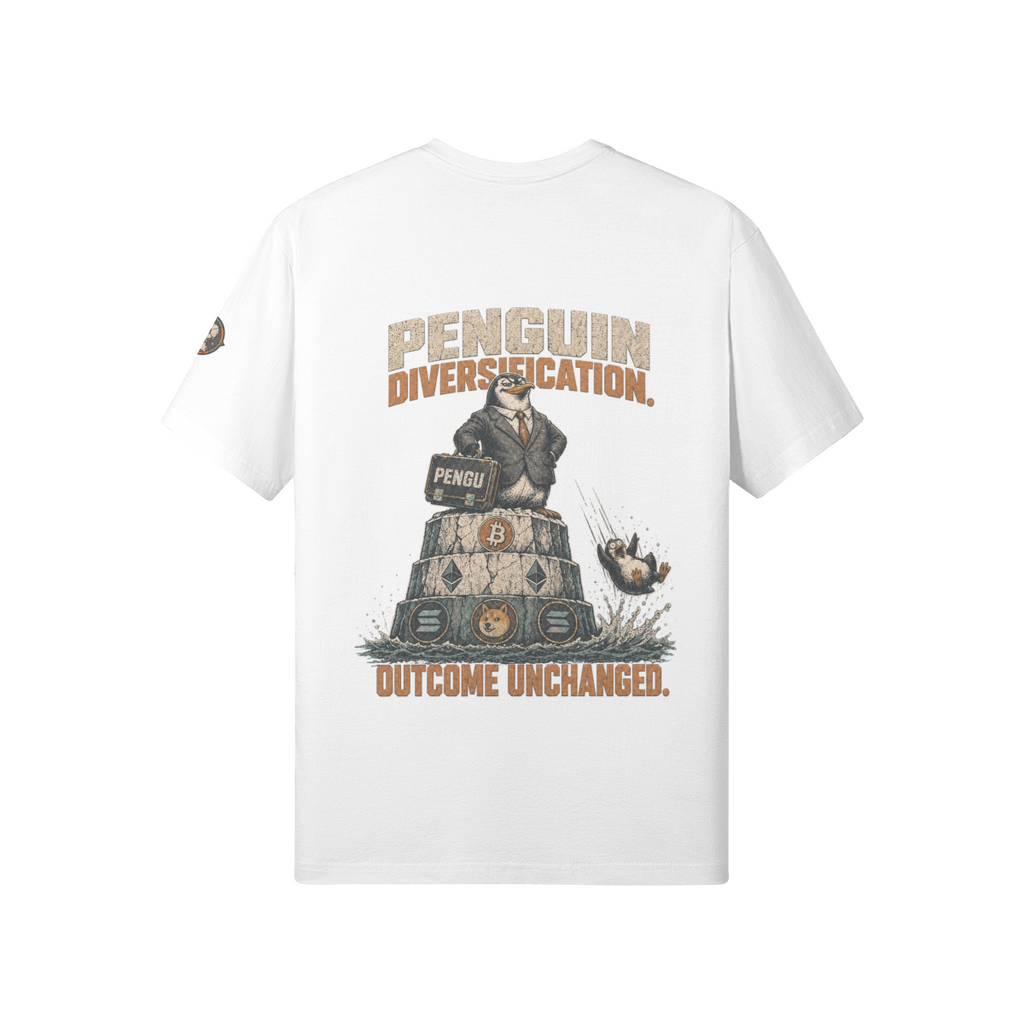 T1 | THE STANDARD Tee — Penguin Diversification | 180GSM Classic Fit | REKTWEAR — product image 8