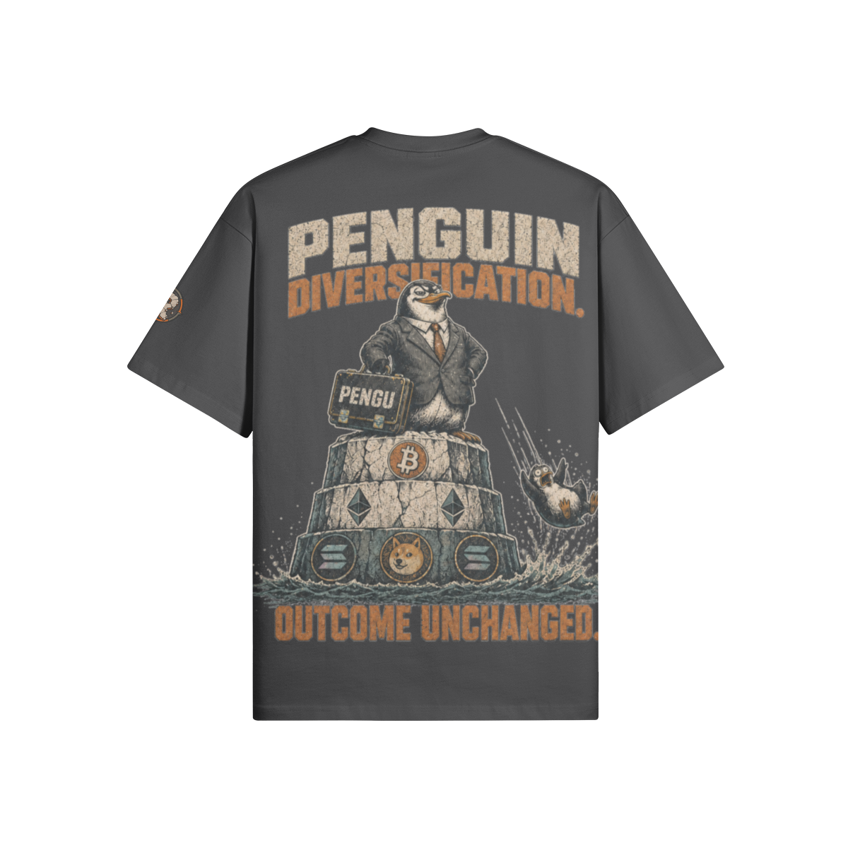 T3 | THE SUPER Tee — Penguin Diversification | 305GSM Oversized | REKTWEAR