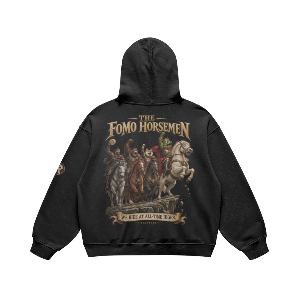 T4 | THE ULTRA Hoodie — The FOMO Horsemen | H3 440GSM Retro Oversized | REKTWEAR — product image 1