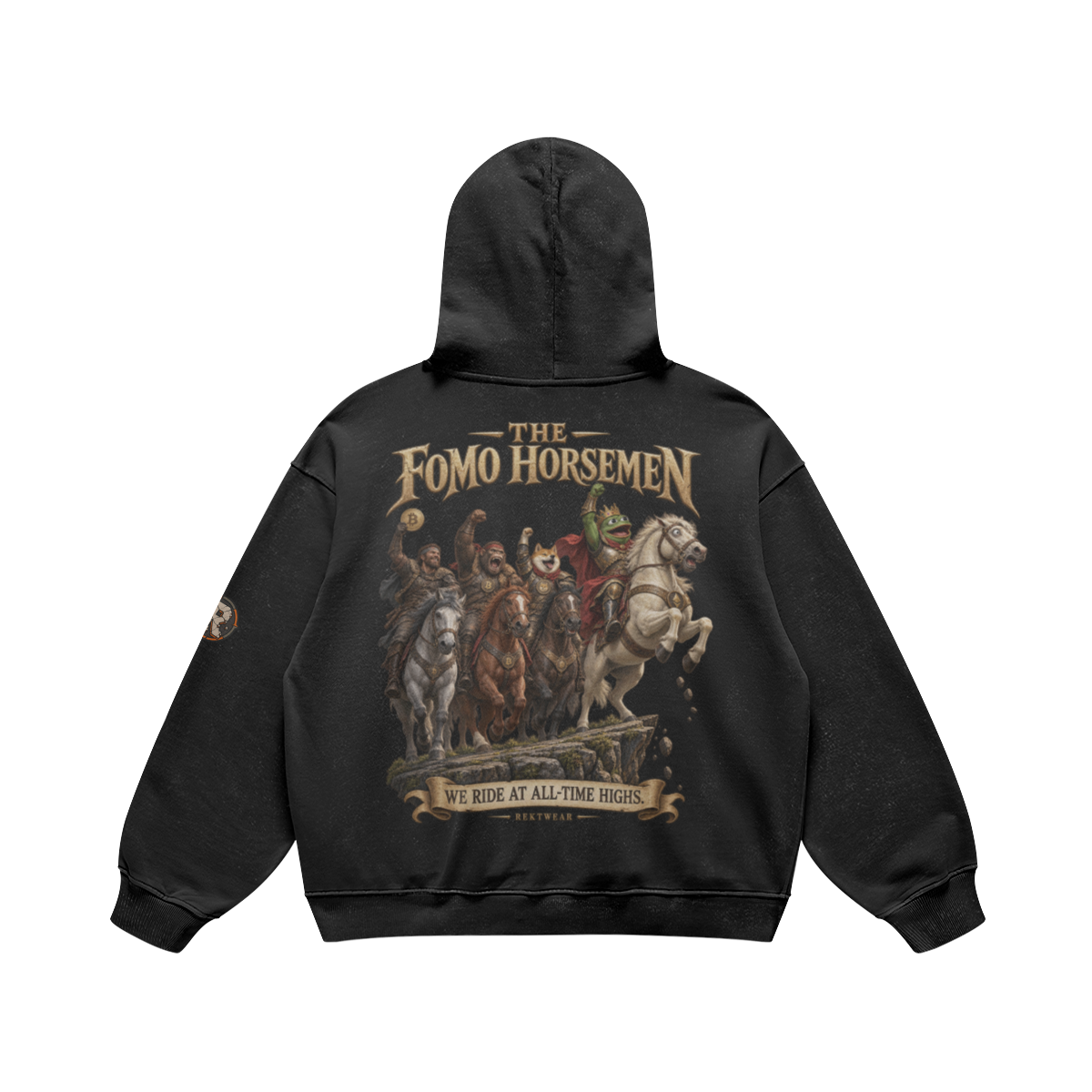 T4 | THE ULTRA Hoodie — The FOMO Horsemen | H3 440GSM Retro Oversized | REKTWEAR