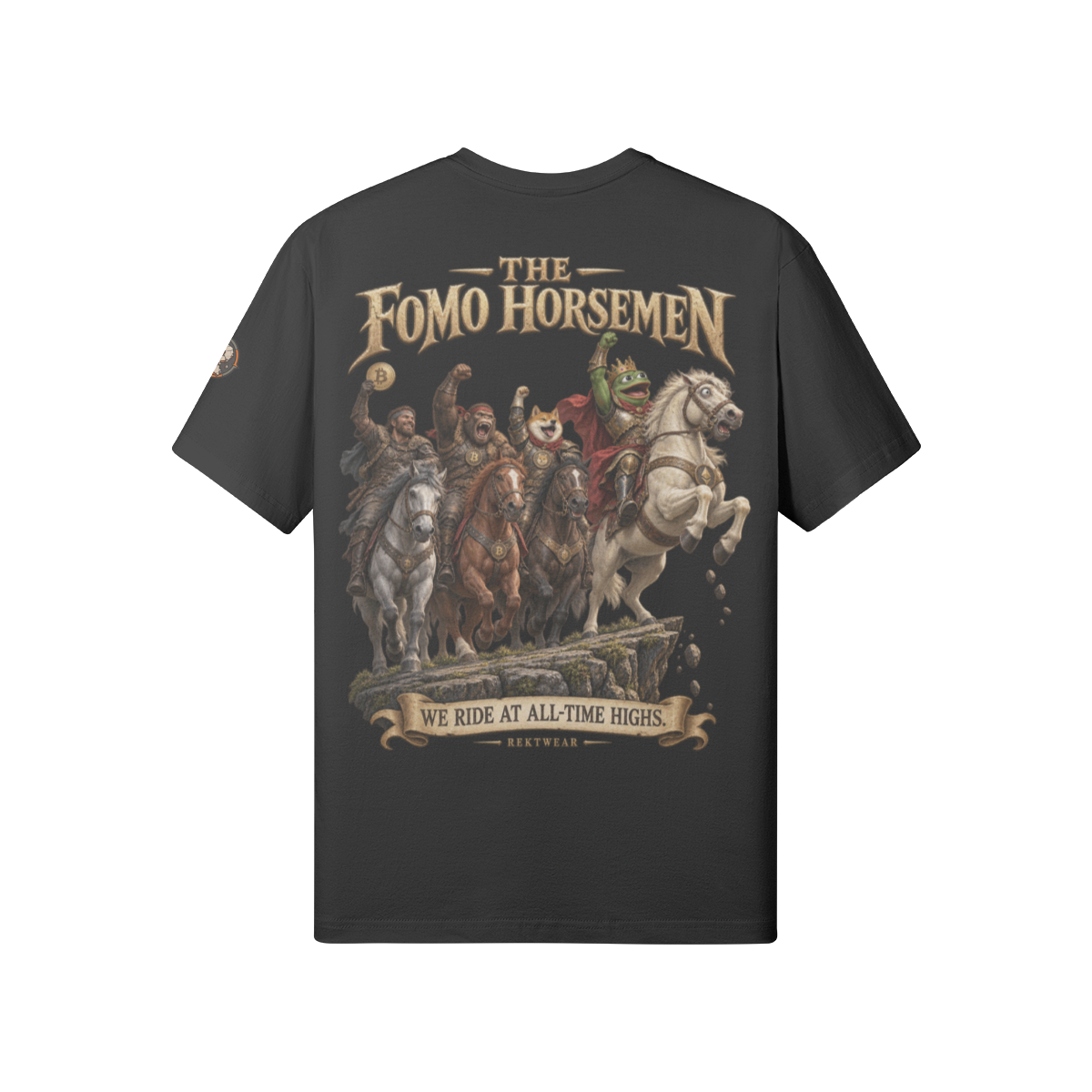 T1 | THE STANDARD Tee — The FOMO Horsemen | 180GSM Classic Fit | REKTWEAR