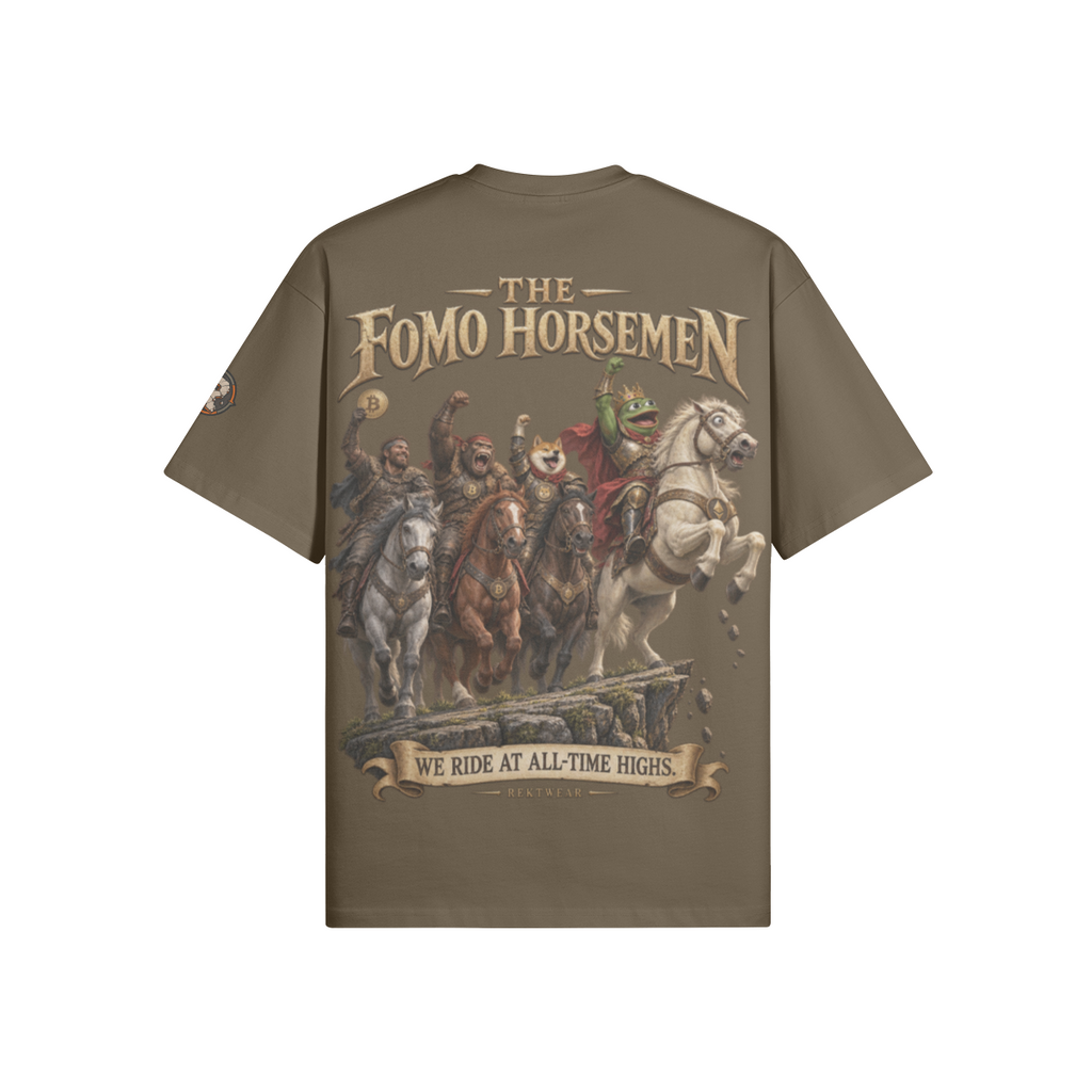 T3 | THE SUPER Tee — The FOMO Horsemen | 305GSM Oversized | REKTWEAR — product image 1